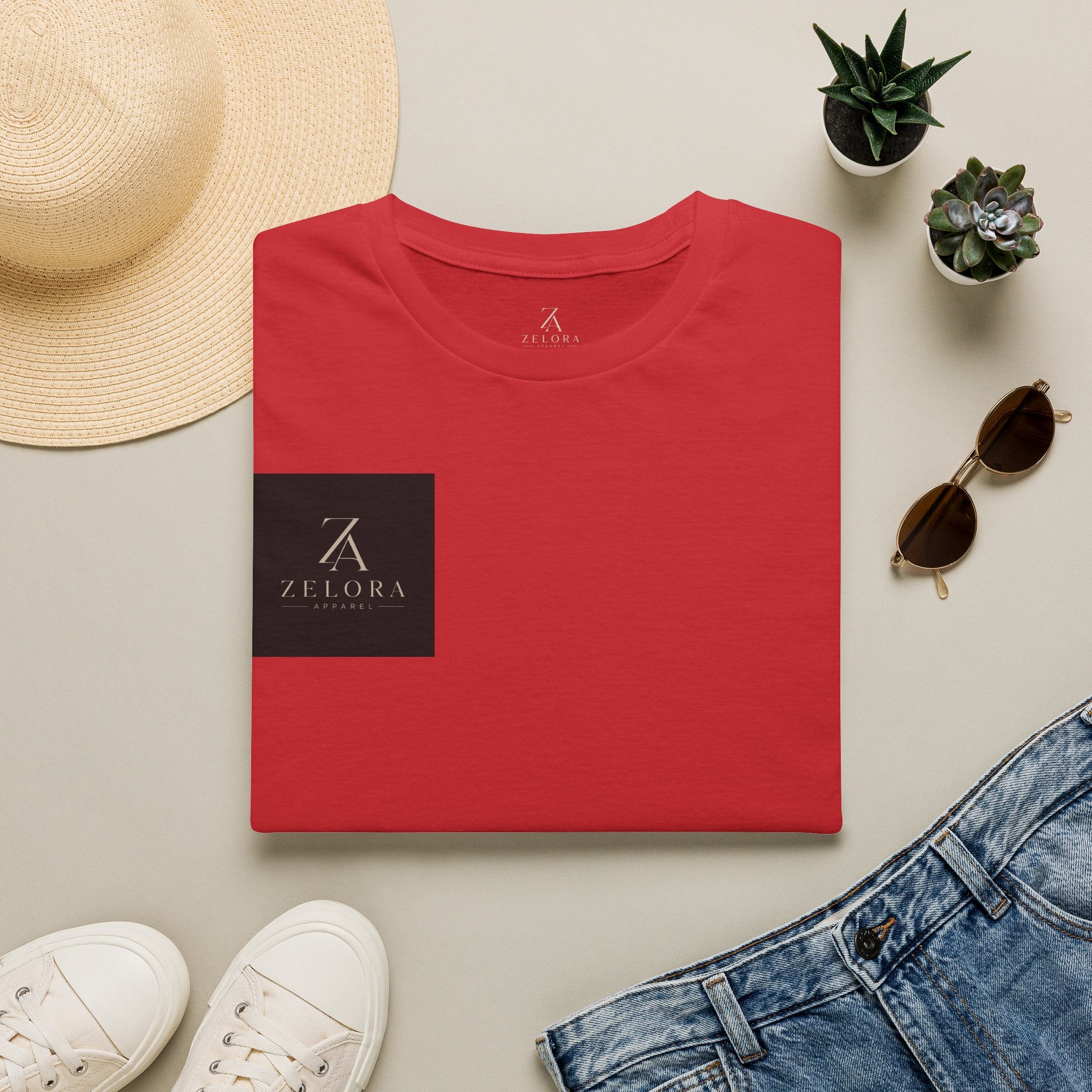 Minimalist 'Velora' Logo T-Shirt — Women's & Men's Casual Tee