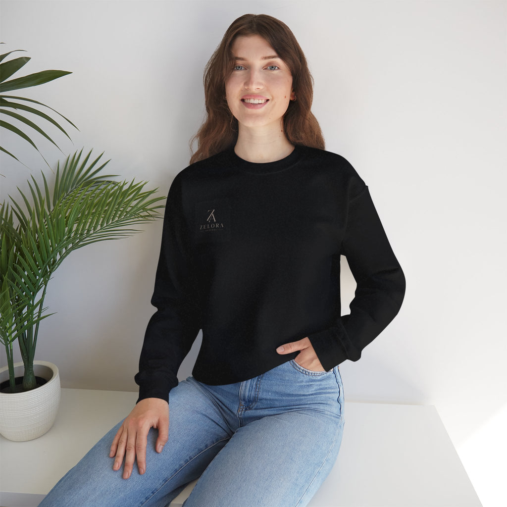 Dragon Mountain Crewneck Sweatshirt — Asian Ink Serpent Back Print