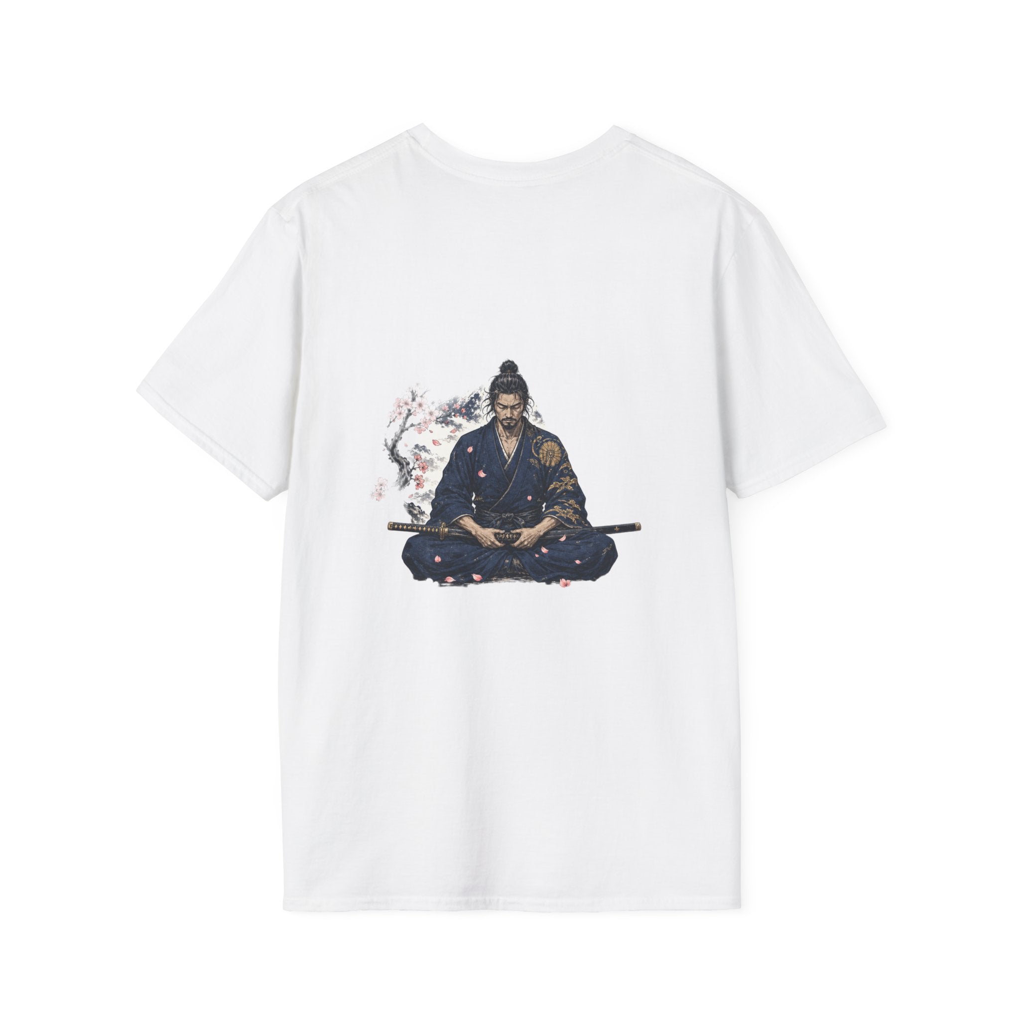 Samurai Meditation T-Shirt — Zen Warrior Graphic Tee
