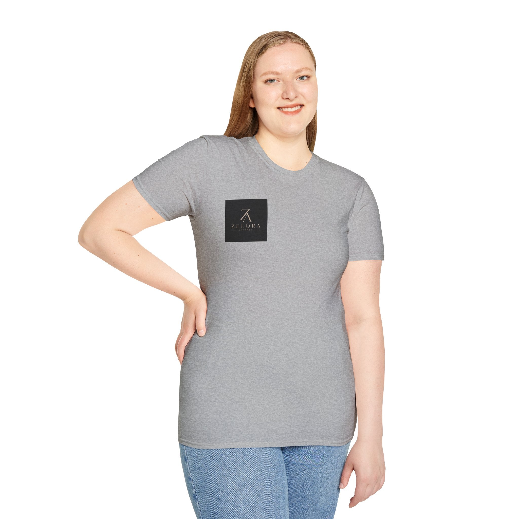 Minimal Logo T‑Shirt — Zeora Square Emblem Tee