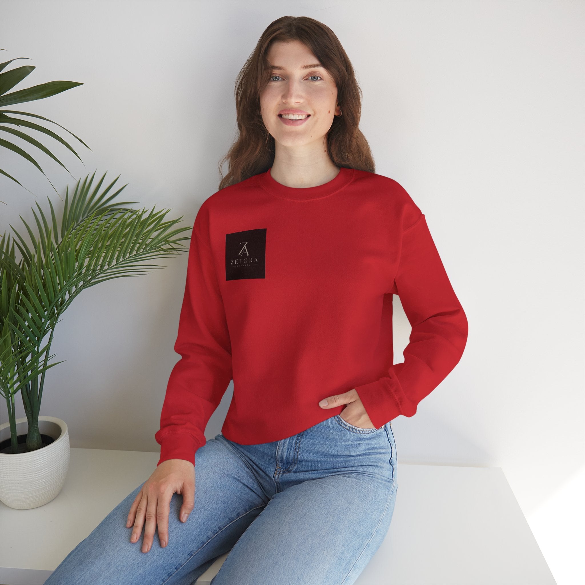 Dragon Mountain Crewneck Sweatshirt — Asian Ink Serpent Back Print