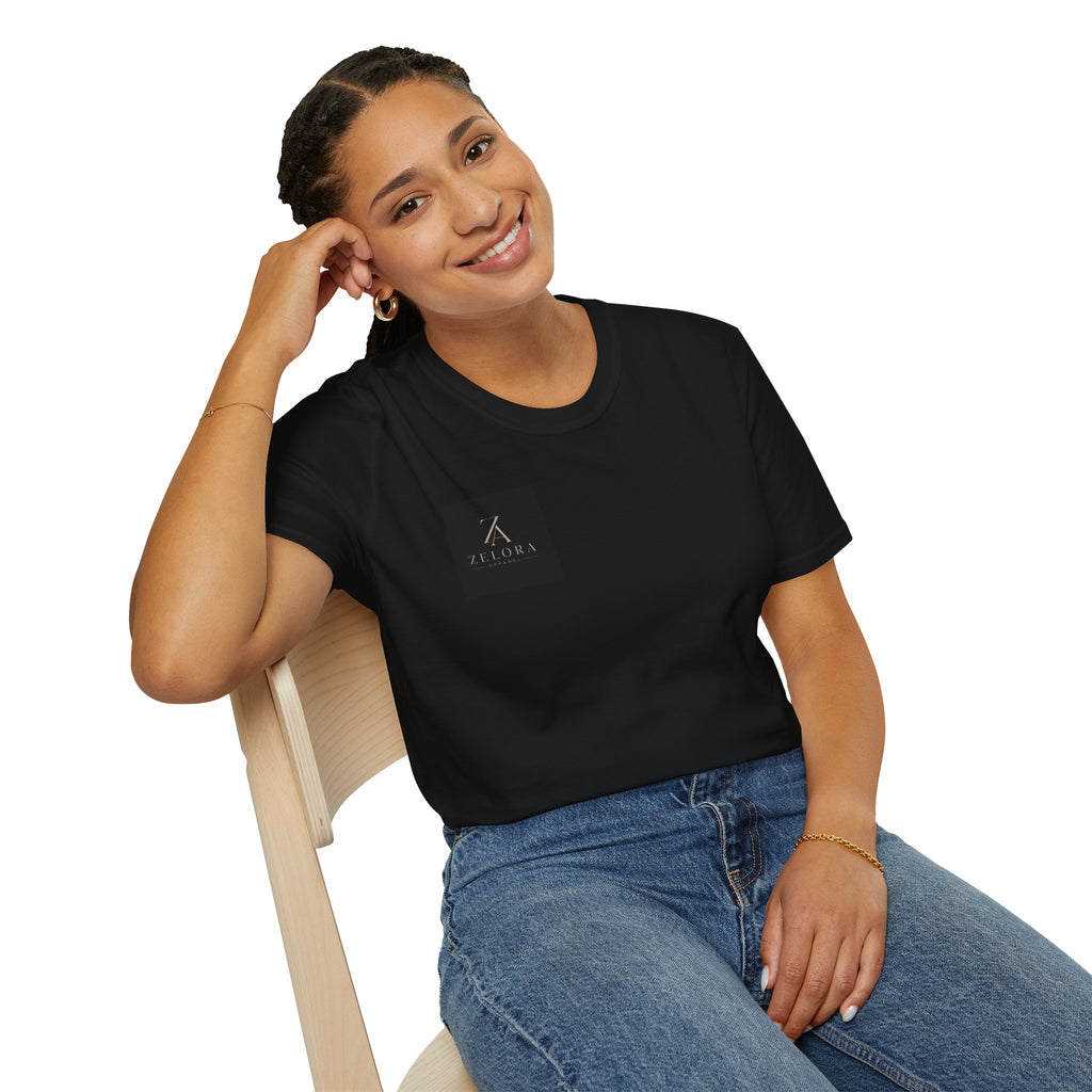 Minimal Logo T‑Shirt — Zeora Monogram Chest Print
