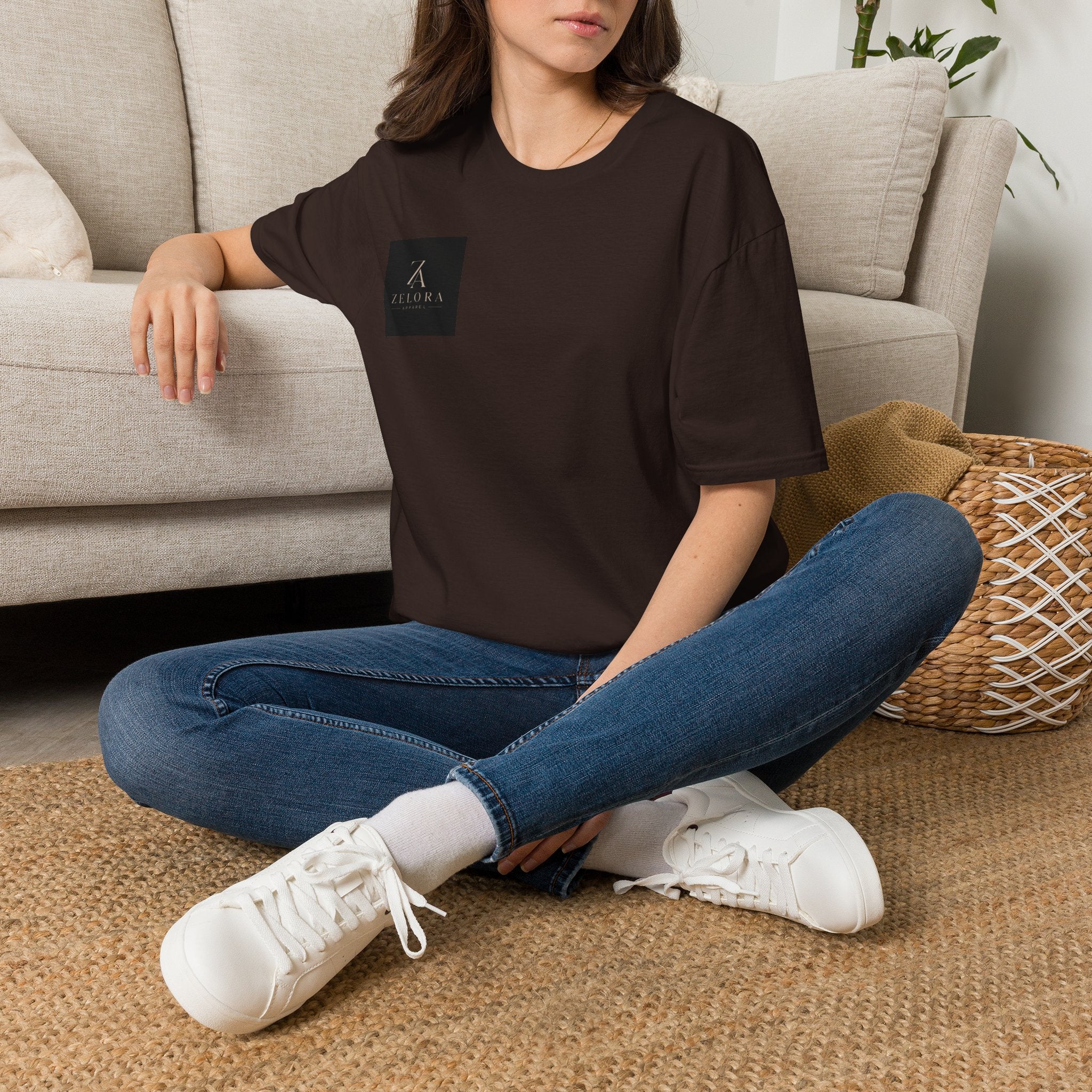 Minimal Logo T‑Shirt — Small Chest Emblem, Modern Casual Tee