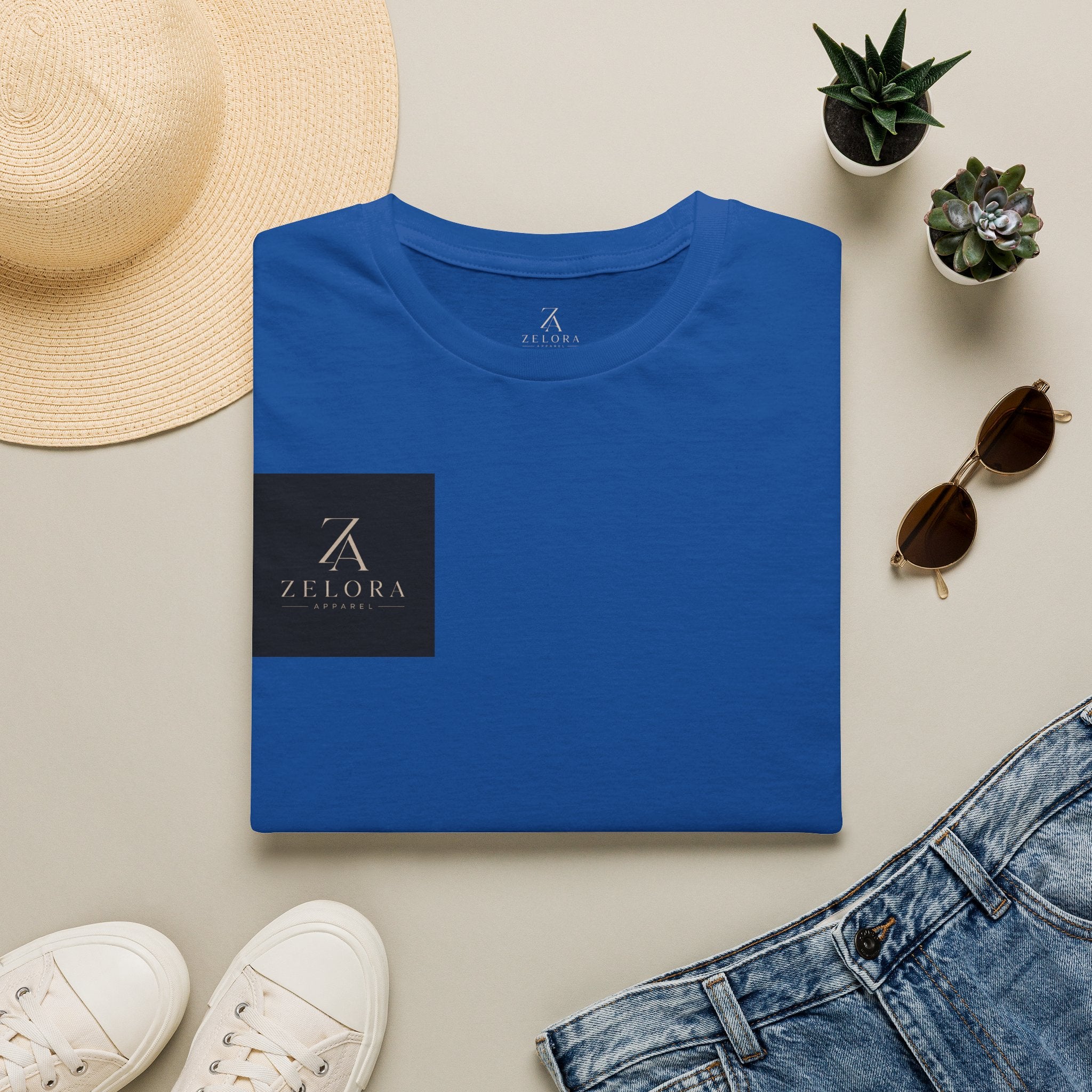 Minimal Logo T‑Shirt — Small Chest Square Branding Tee