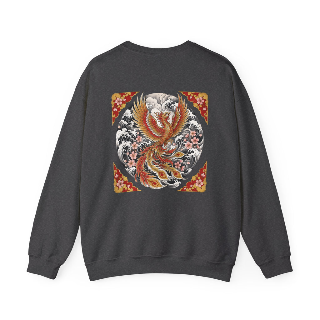 Phoenix Crewneck Sweatshirt — Vintage Japanese Phoenix Back Print