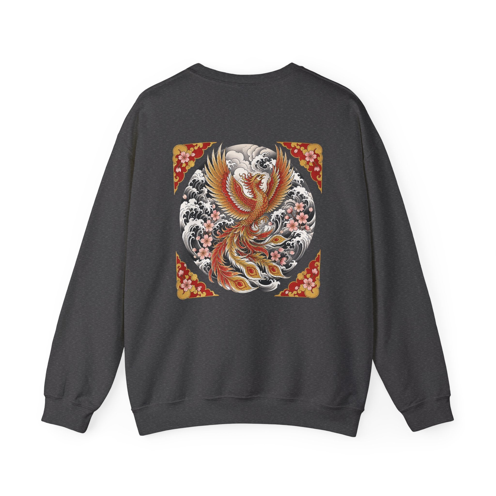 Phoenix Crewneck Sweatshirt — Vintage Japanese Phoenix Back Print