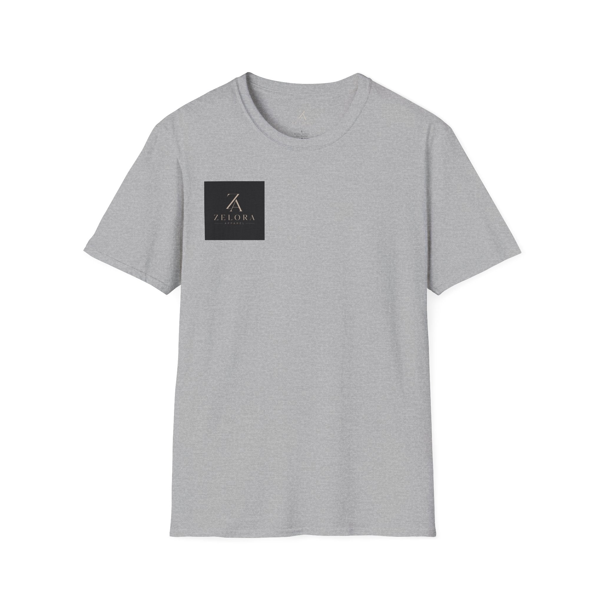 Minimal Logo T‑Shirt — Zelora Square Chest Graphic