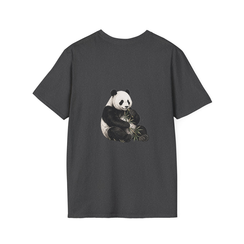 Panda Eating Bamboo T-Shirt — Cute Panda Wildlife Graphic Tee