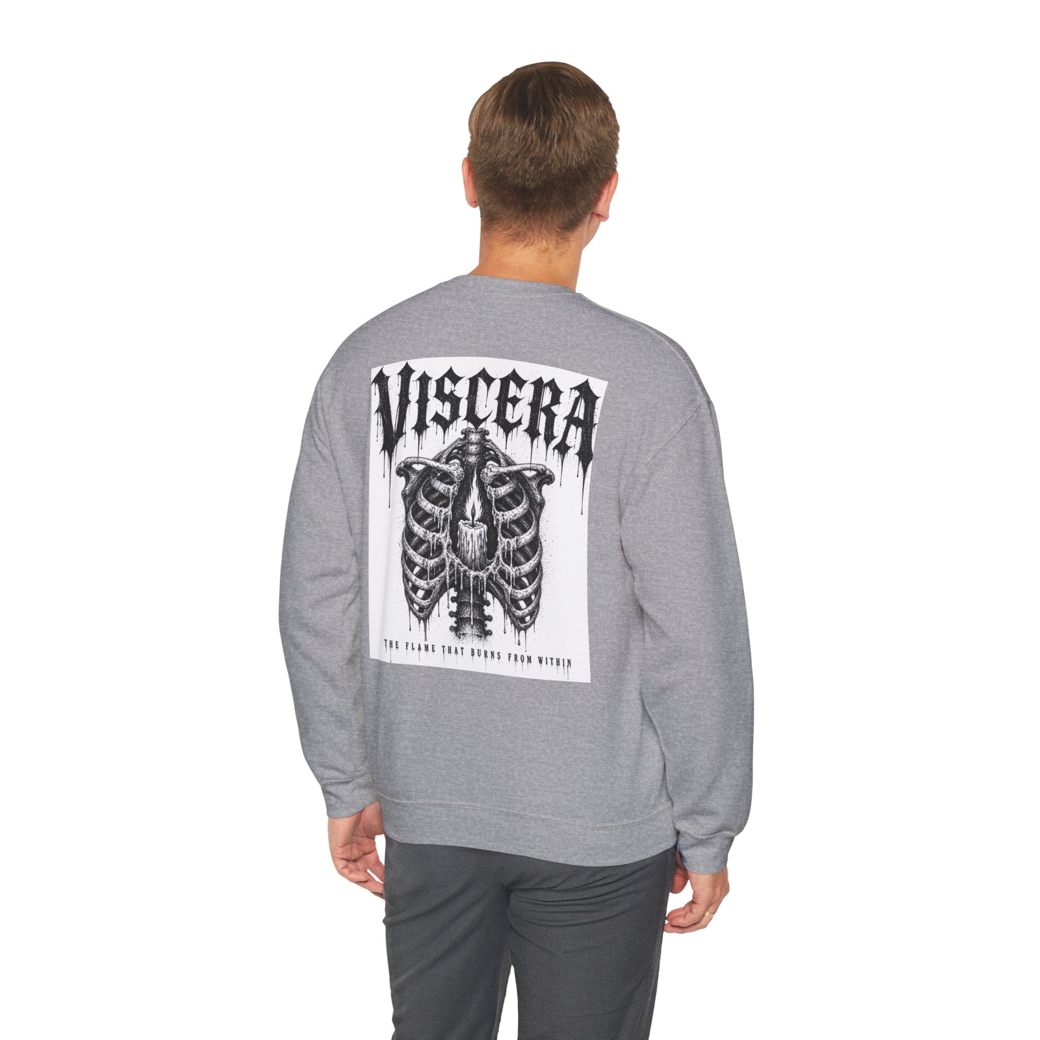 Crewneck Sweatshirt — Viscera Ribcage Graphic Crewneck