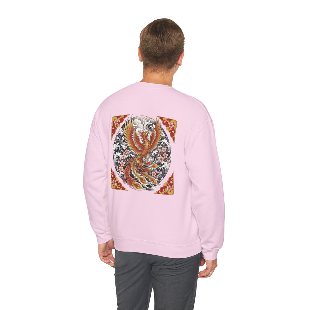 Phoenix Crewneck Sweatshirt — Vintage Japanese Phoenix Back Print