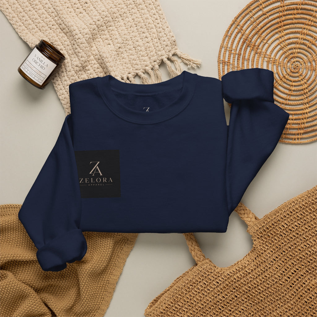 Samurai Helmet Crewneck Sweatshirt — Japanese Warrior Back Graphic