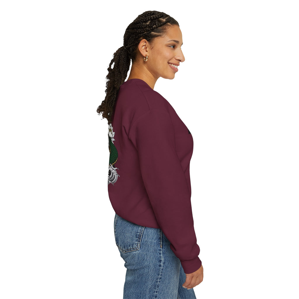 Skull & Snake Crewneck Sweatshirt — Japanese Tattoo Style