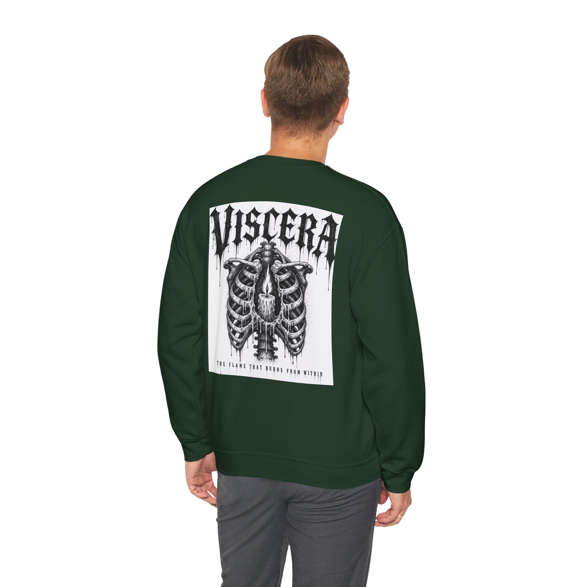 Crewneck Sweatshirt — Viscera Ribcage Graphic Crewneck