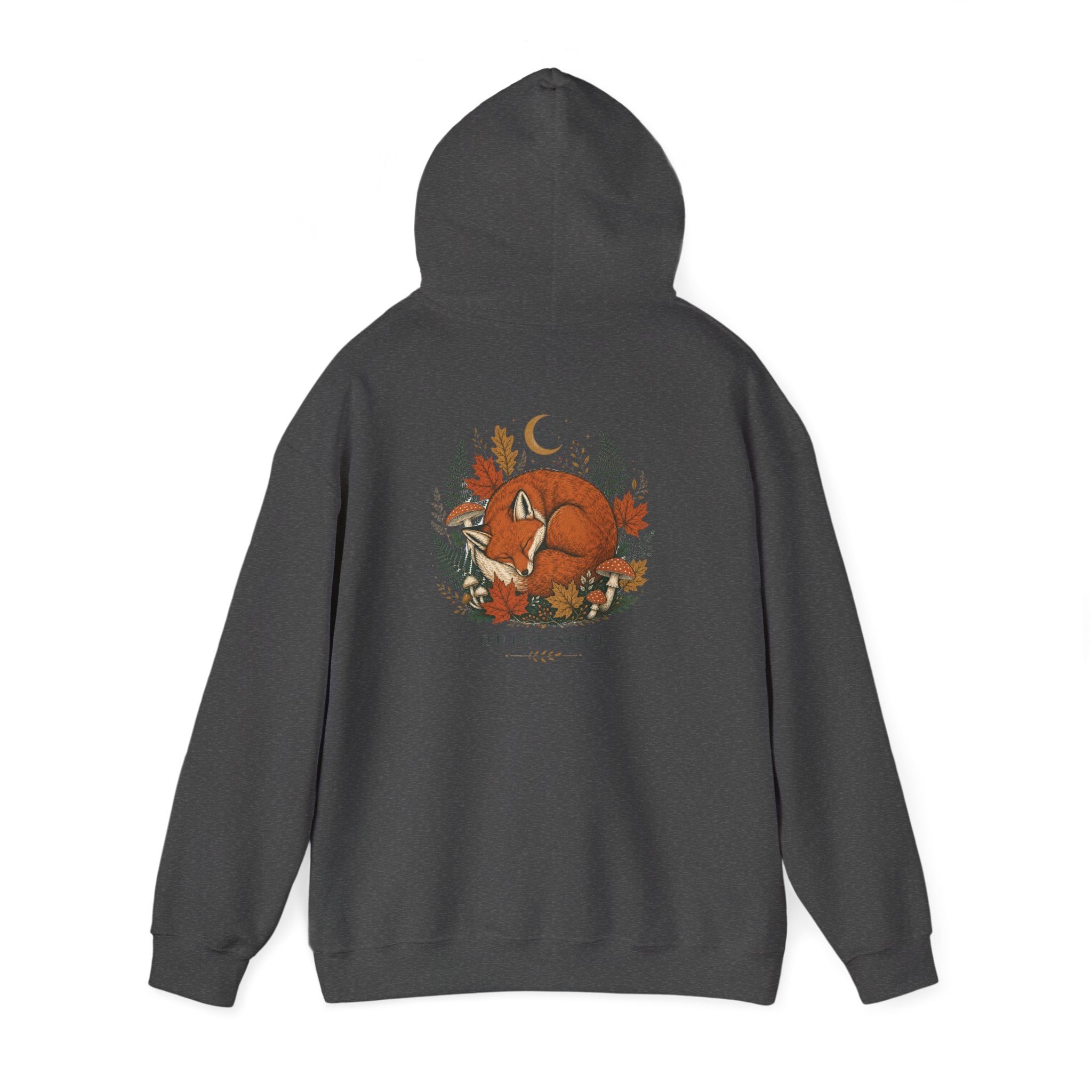 Fox Forest Hoodie — Cozy Sleeping Fox Autumn Leaves Sweatshirt