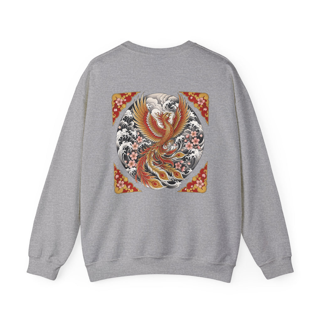 Phoenix Crewneck Sweatshirt — Vintage Japanese Phoenix Back Print