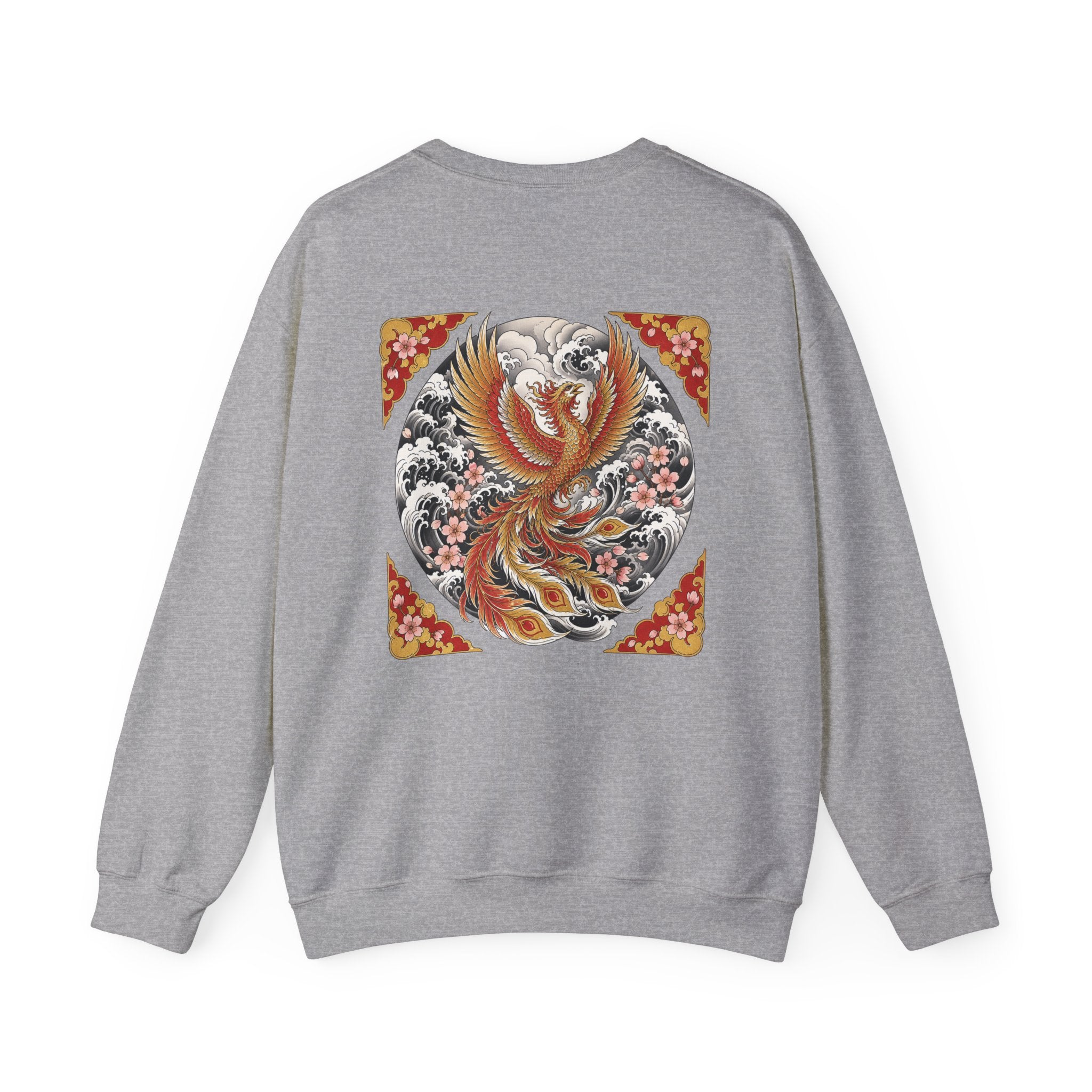 Phoenix Crewneck Sweatshirt — Vintage Japanese Phoenix Back Print