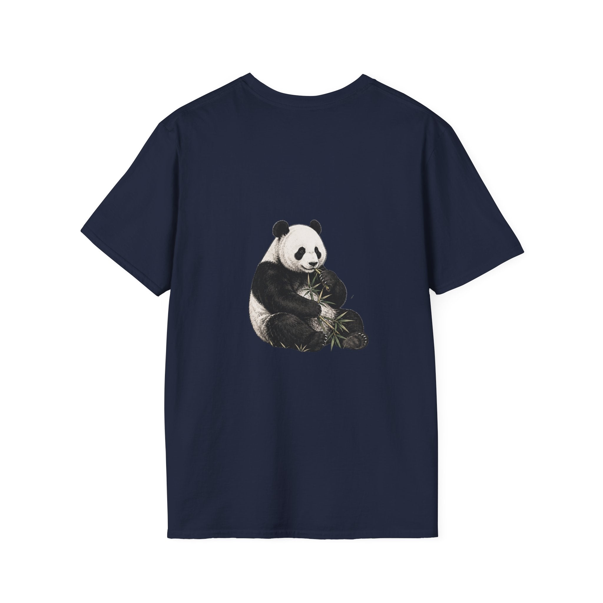 Panda Eating Bamboo T-Shirt — Cute Panda Wildlife Graphic Tee