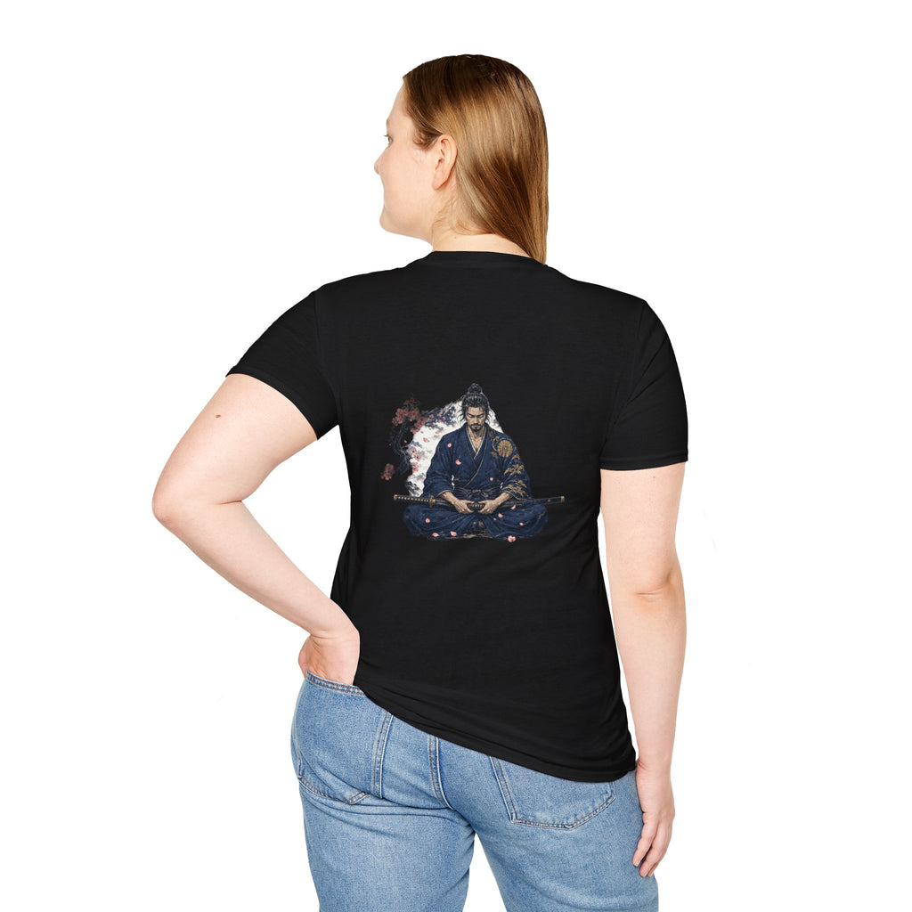 Samurai Meditation T-Shirt — Zen Warrior Graphic Tee