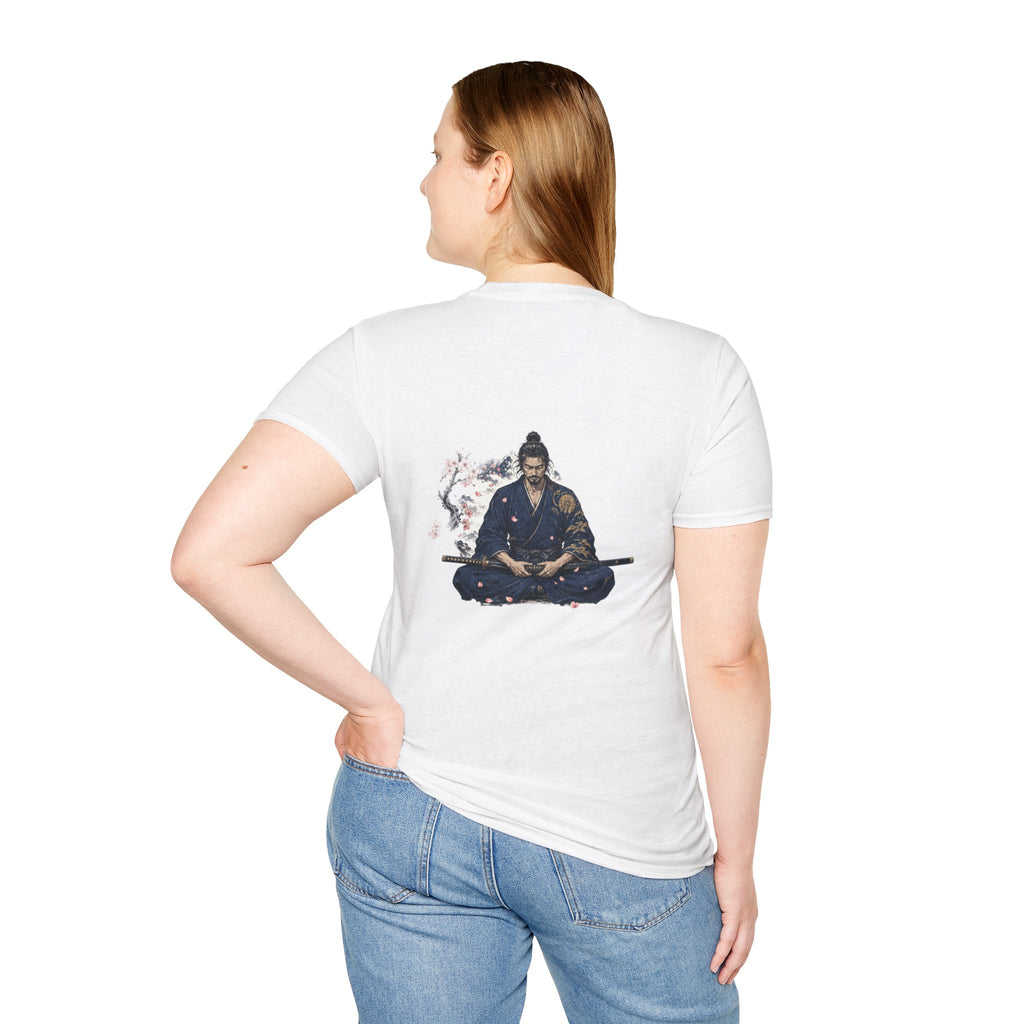 Samurai Meditation T-Shirt — Zen Warrior Graphic Tee