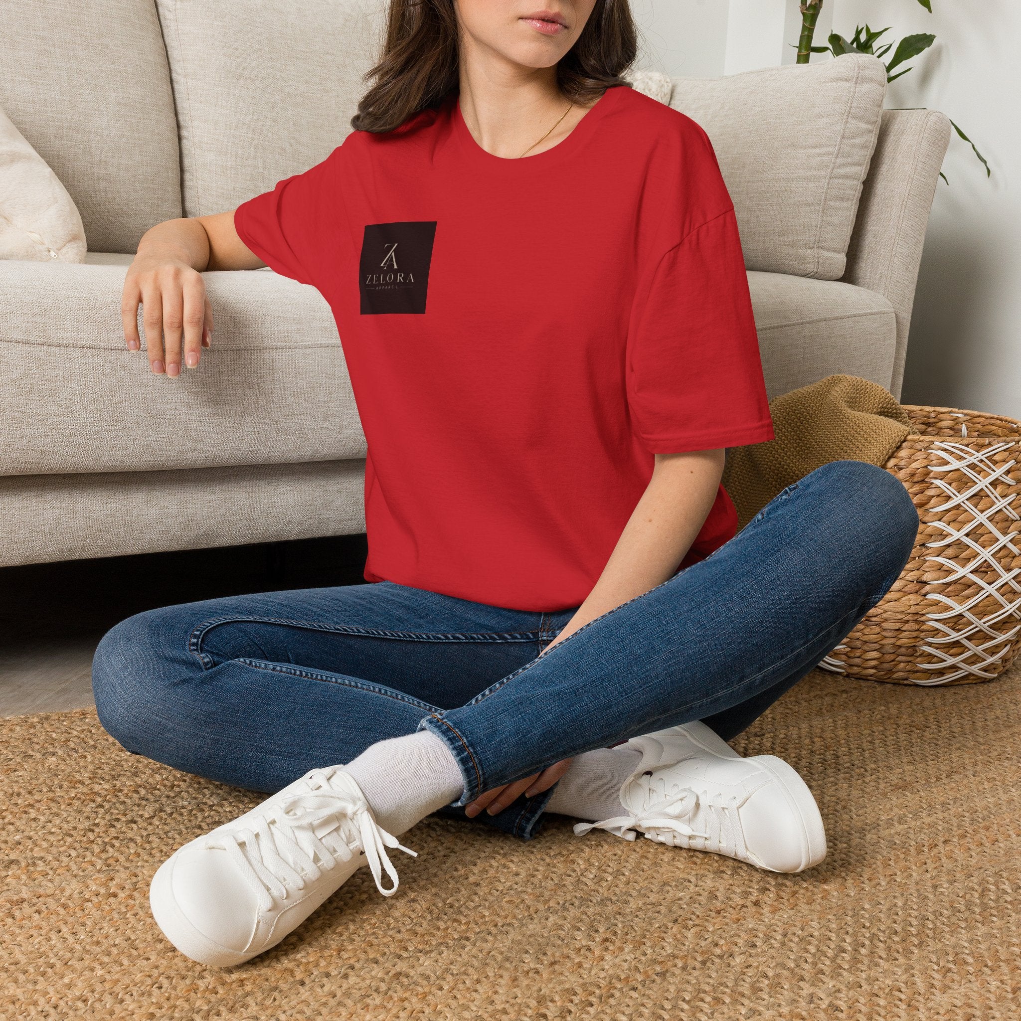 Minimal Logo T‑Shirt — Zeora Square Chest Badge