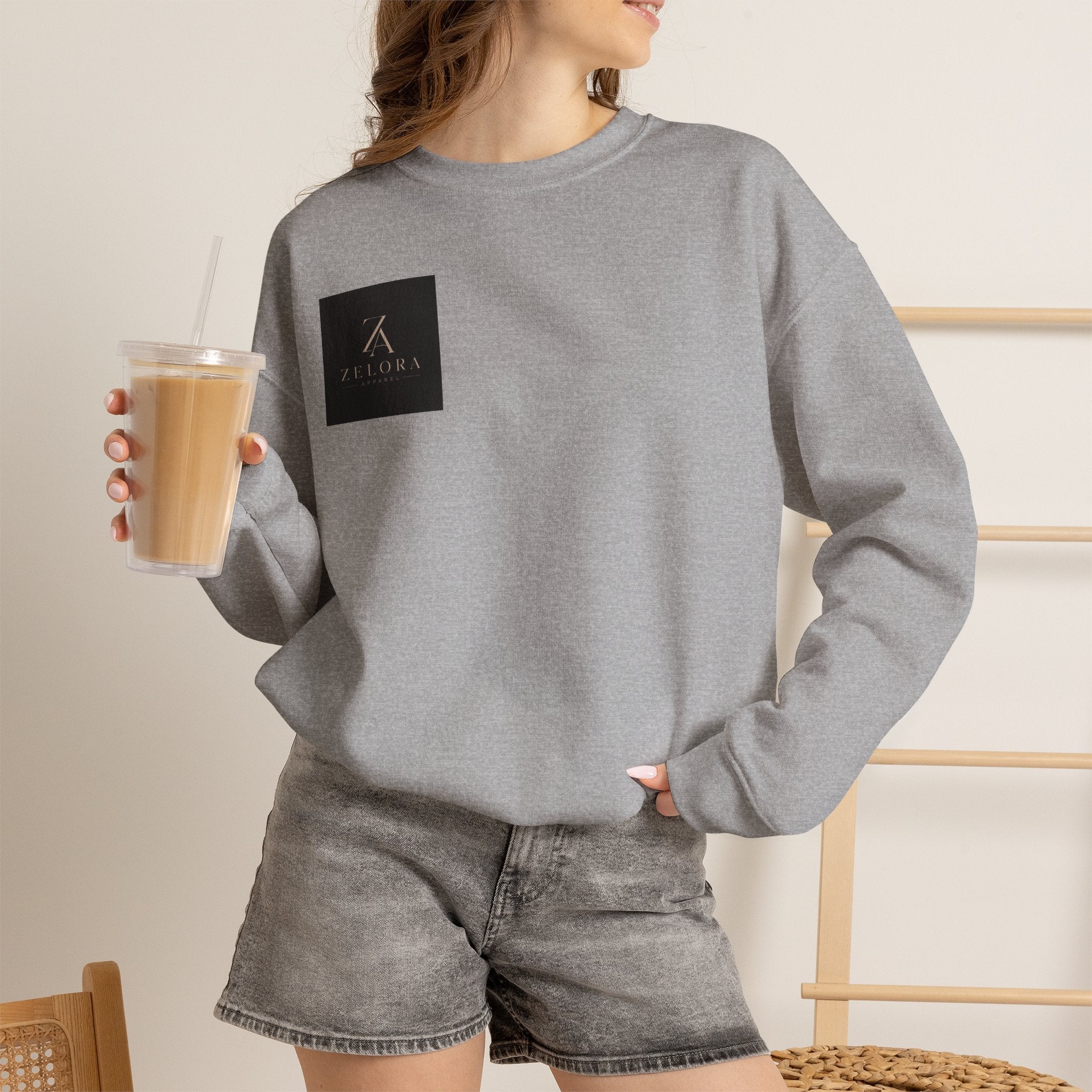 Hannya Demon Crewneck Sweatshirt — Japanese Mask & Maple Leaf Graphic