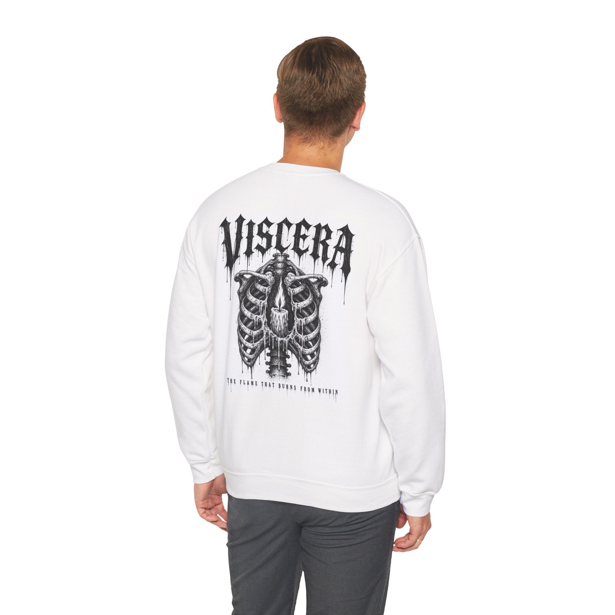 Crewneck Sweatshirt — Viscera Ribcage Graphic Crewneck