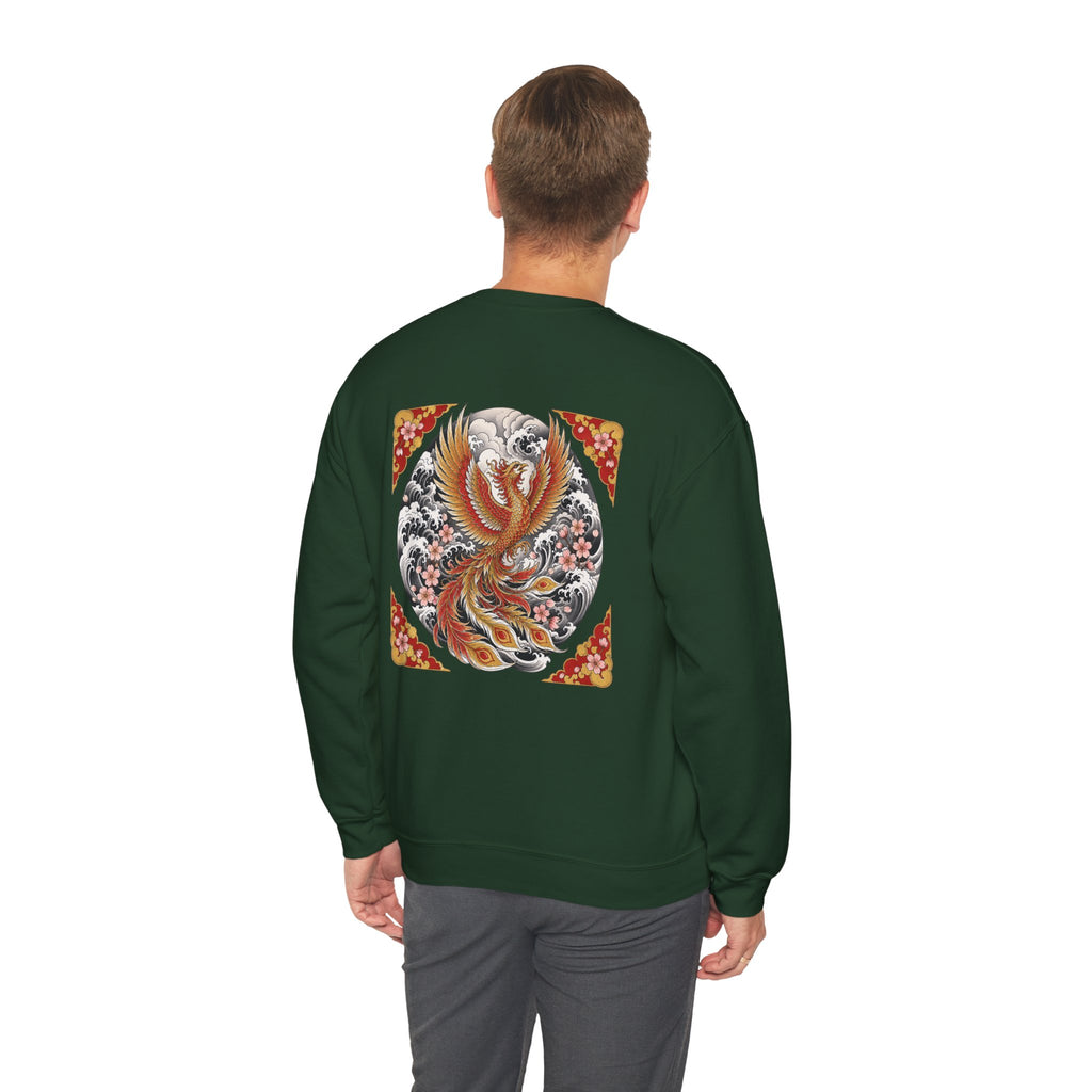 Phoenix Crewneck Sweatshirt — Vintage Japanese Phoenix Back Print