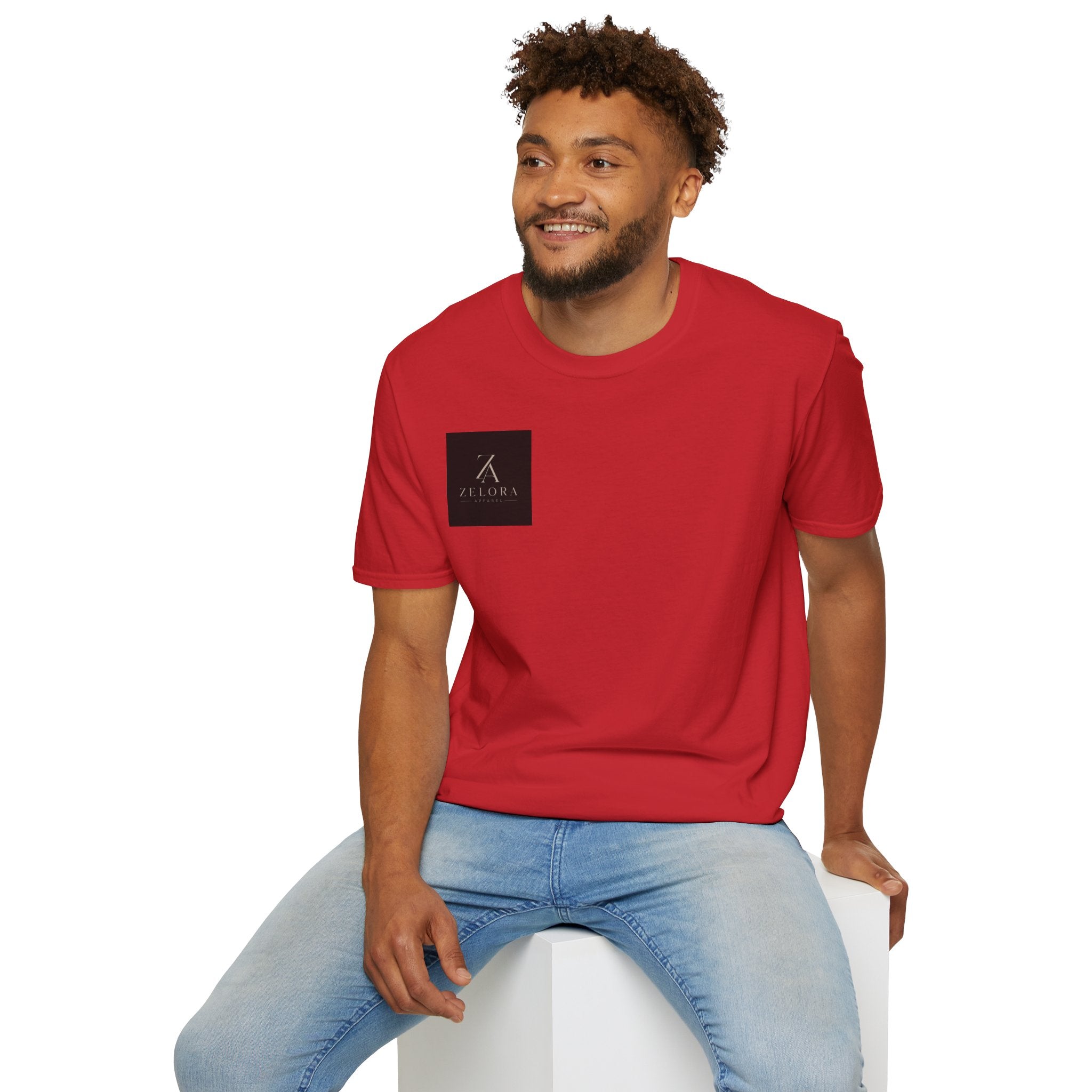 Minimal Logo T‑Shirt — Modern Square Brand Graphic Tee