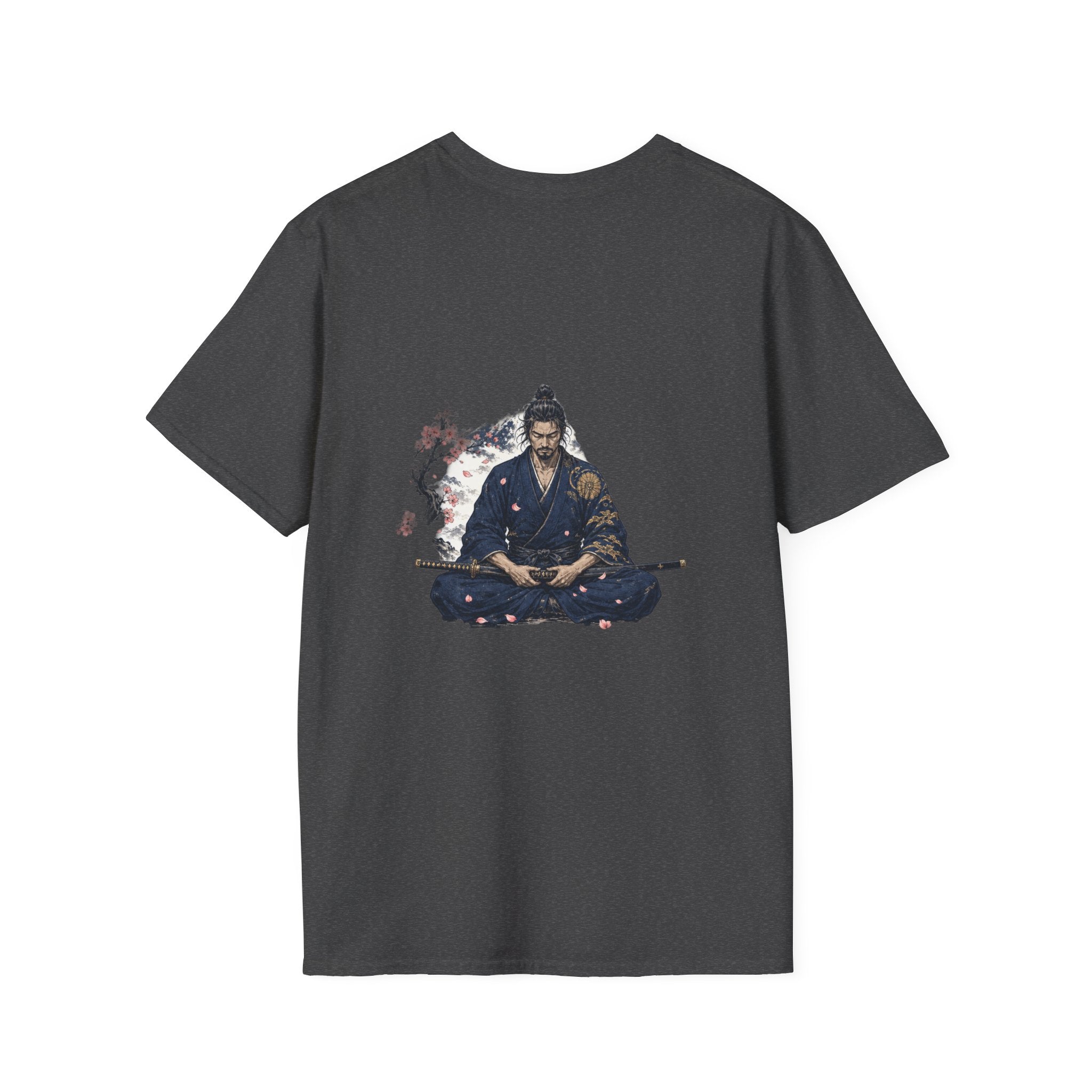 Samurai Meditation T-Shirt — Zen Warrior Graphic Tee