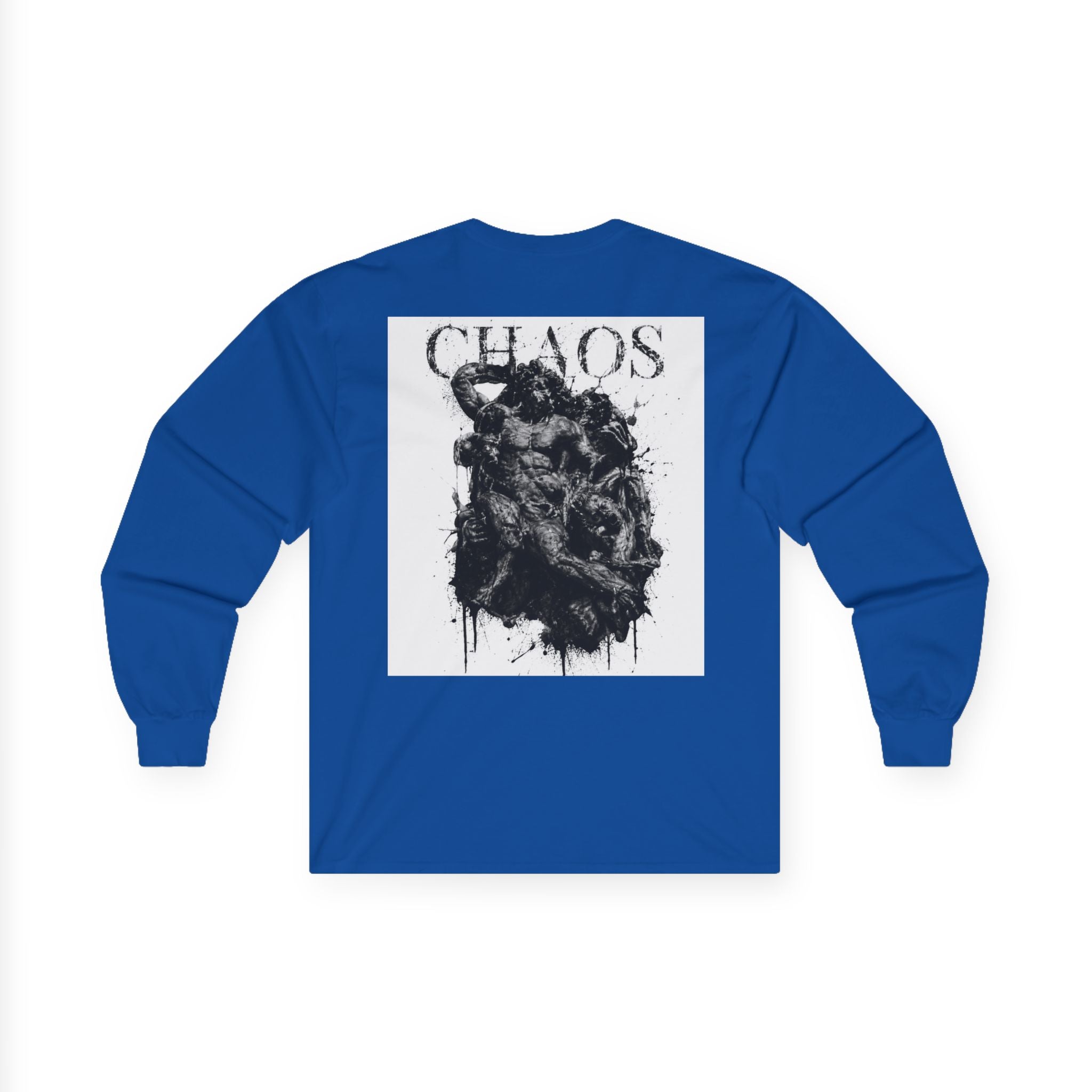 Chaos Long Sleeve Tee — Grunge Gothic Graphic Shirt