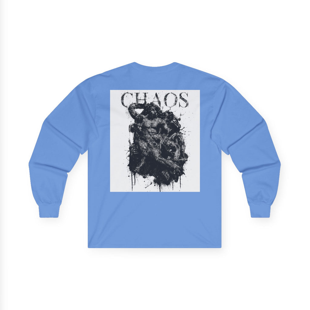 Chaos Long Sleeve Tee — Grunge Gothic Graphic Shirt