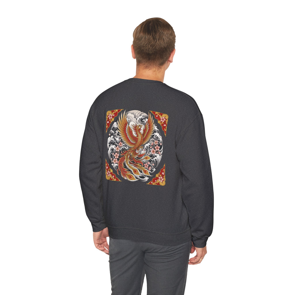 Phoenix Crewneck Sweatshirt — Vintage Japanese Phoenix Back Print
