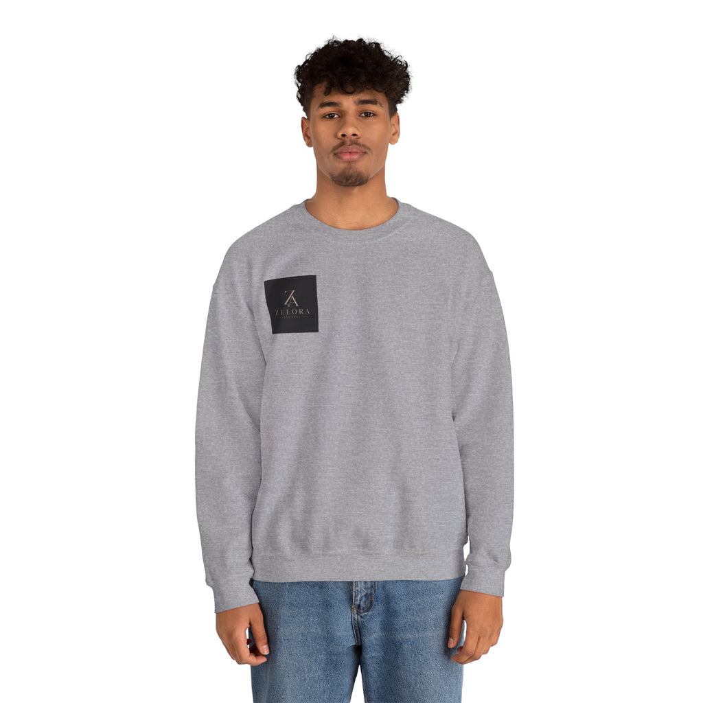 Crewneck Sweatshirt — Yin Yang Tiger with Cherry Blossoms Graphic