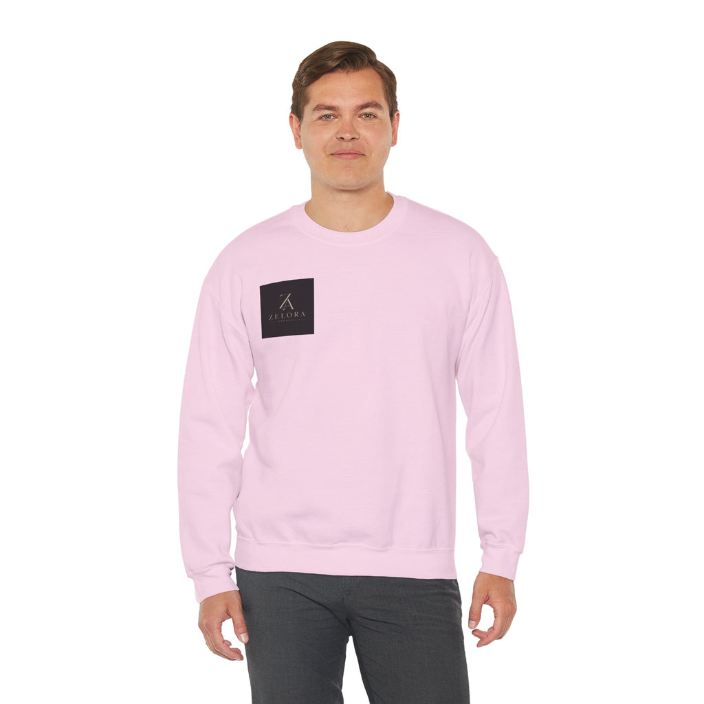 Crane & Cherry Blossom Crewneck Sweatshirt — Japanese Crane Graphic Pullover
