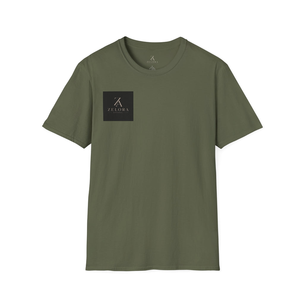 Minimal Logo T‑Shirt — Zelora Square Chest Graphic