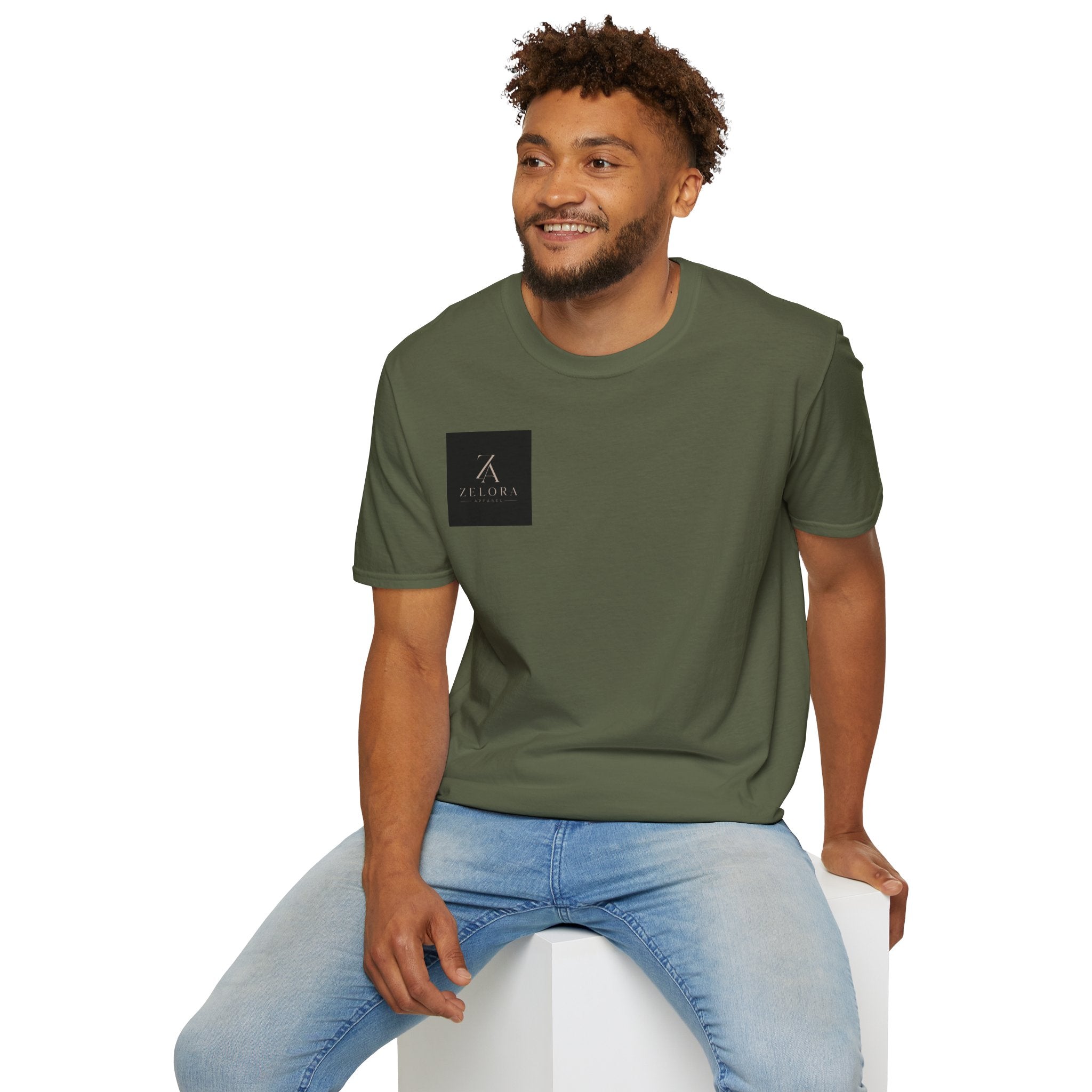 Minimal Logo T-Shirt — Zeora Branded Chest Patch