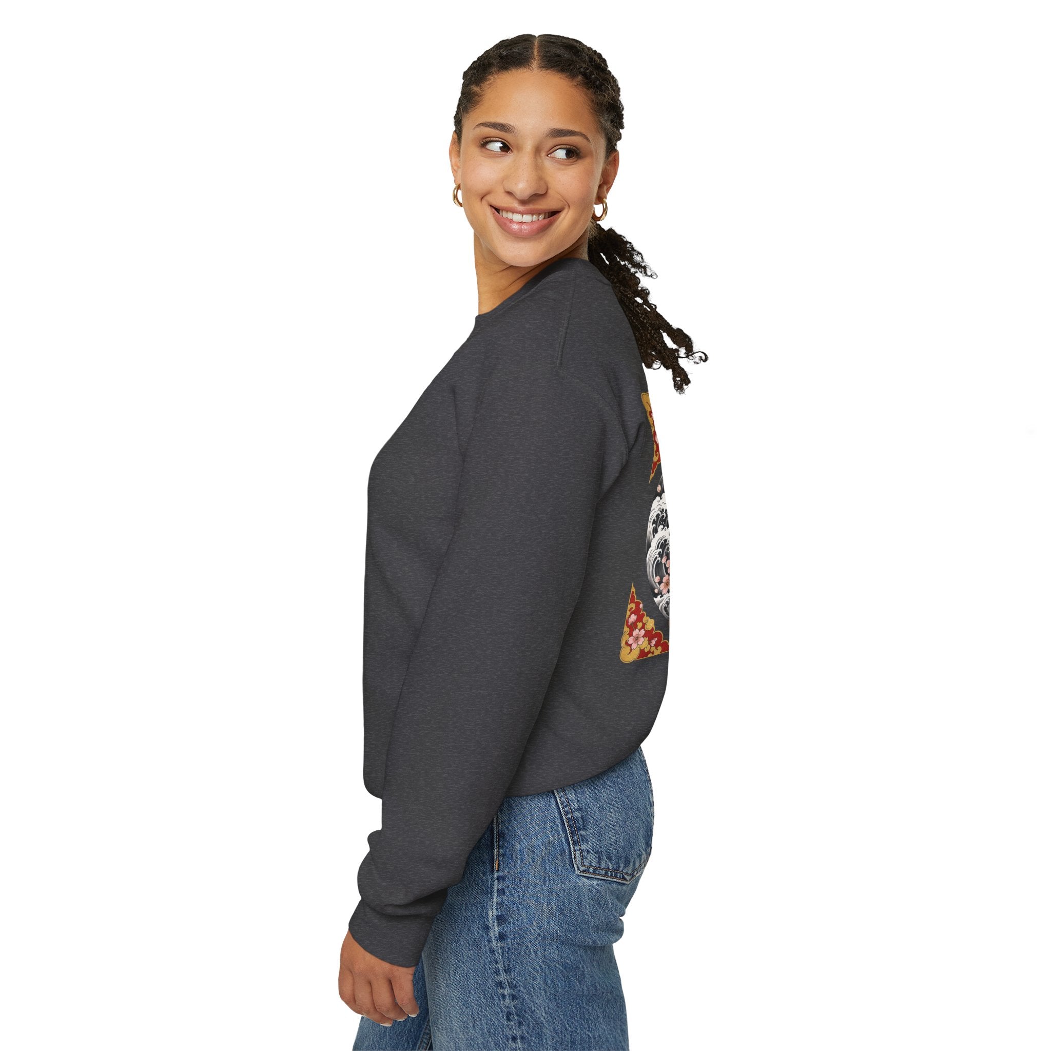 Phoenix Crewneck Sweatshirt — Vintage Japanese Phoenix Back Print