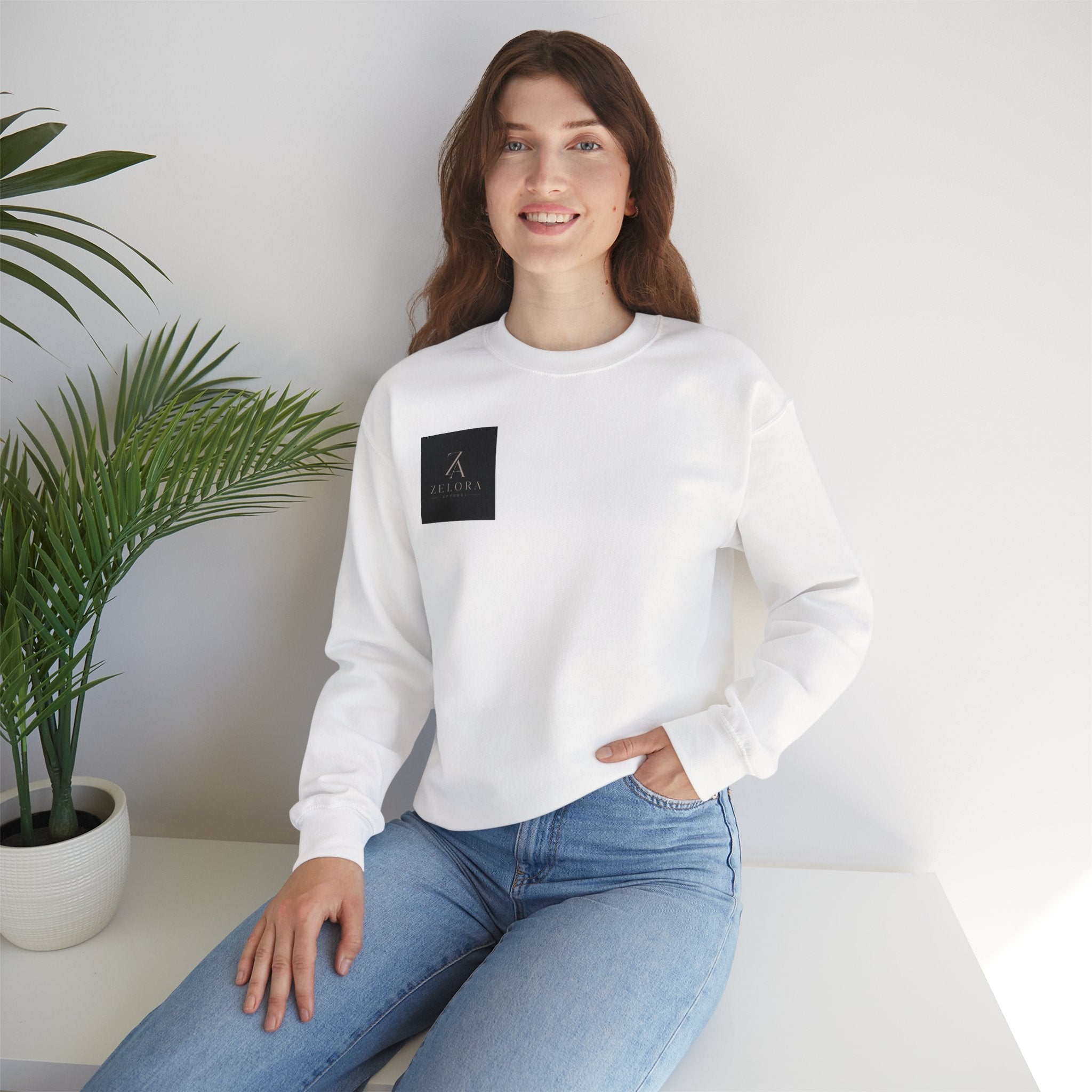 Dragon Mountain Crewneck Sweatshirt — Asian Ink Serpent Back Print