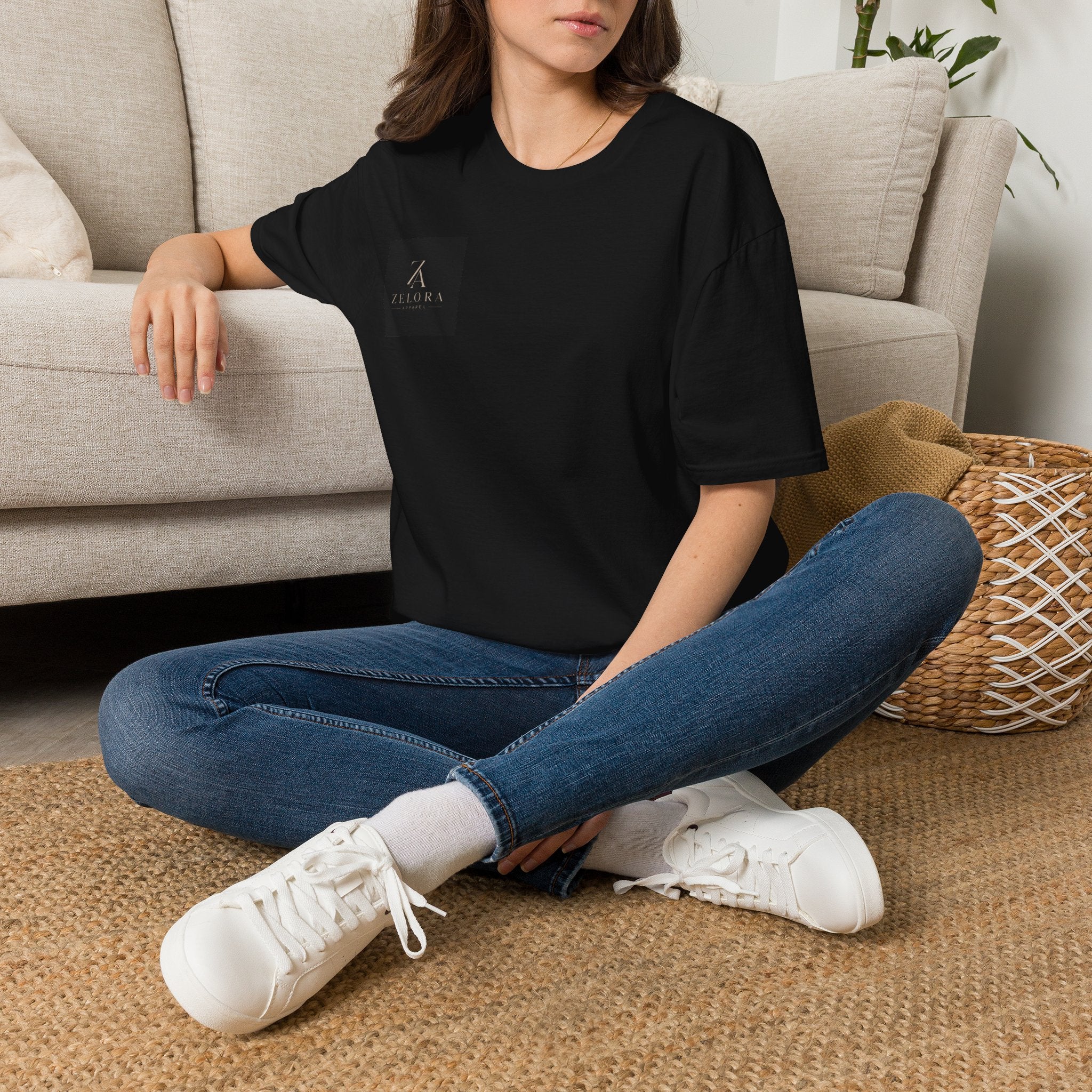 Minimal Logo T‑Shirt — Small Chest Square Zeora Design