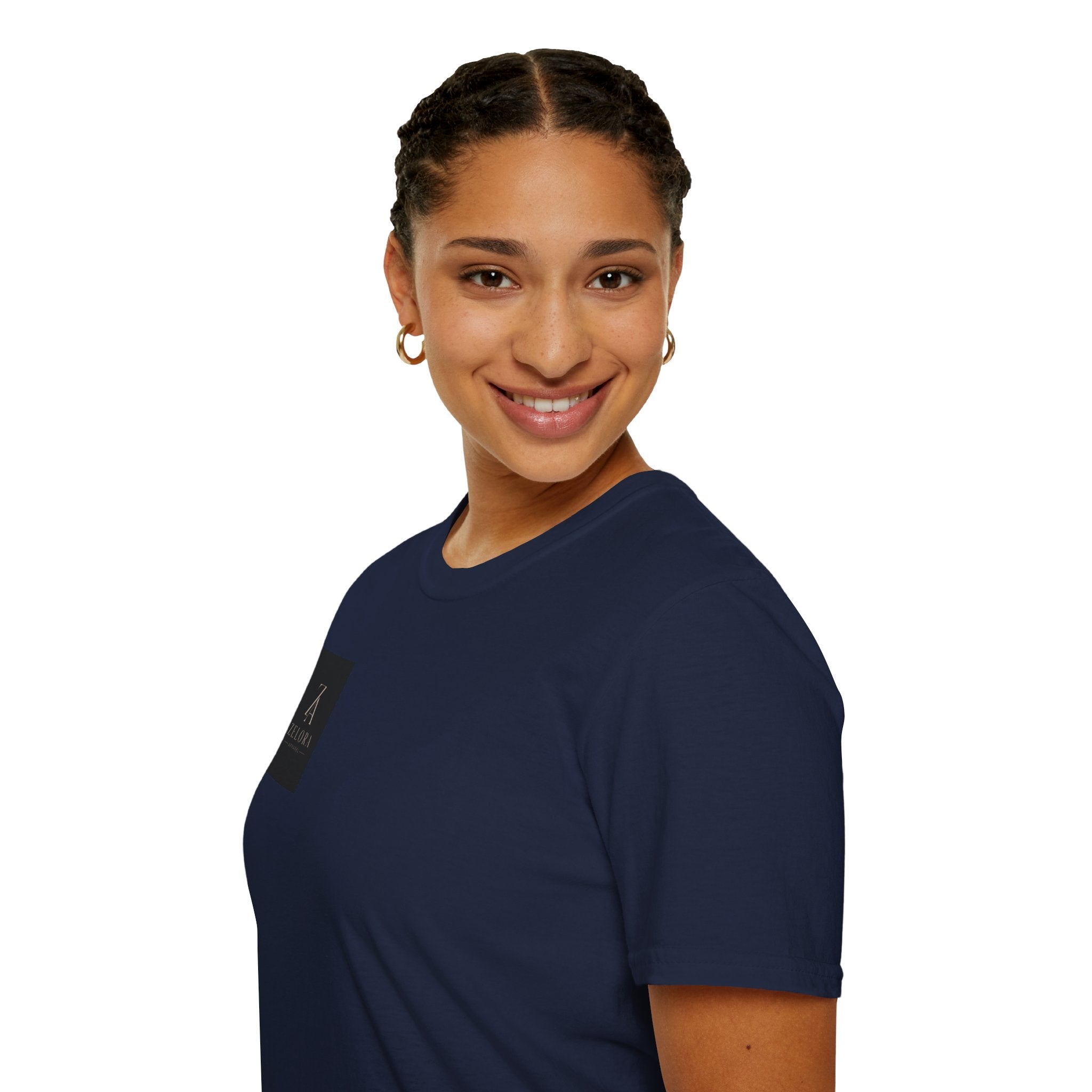 Minimal Logo T-Shirt — Zeora Branded Chest Patch