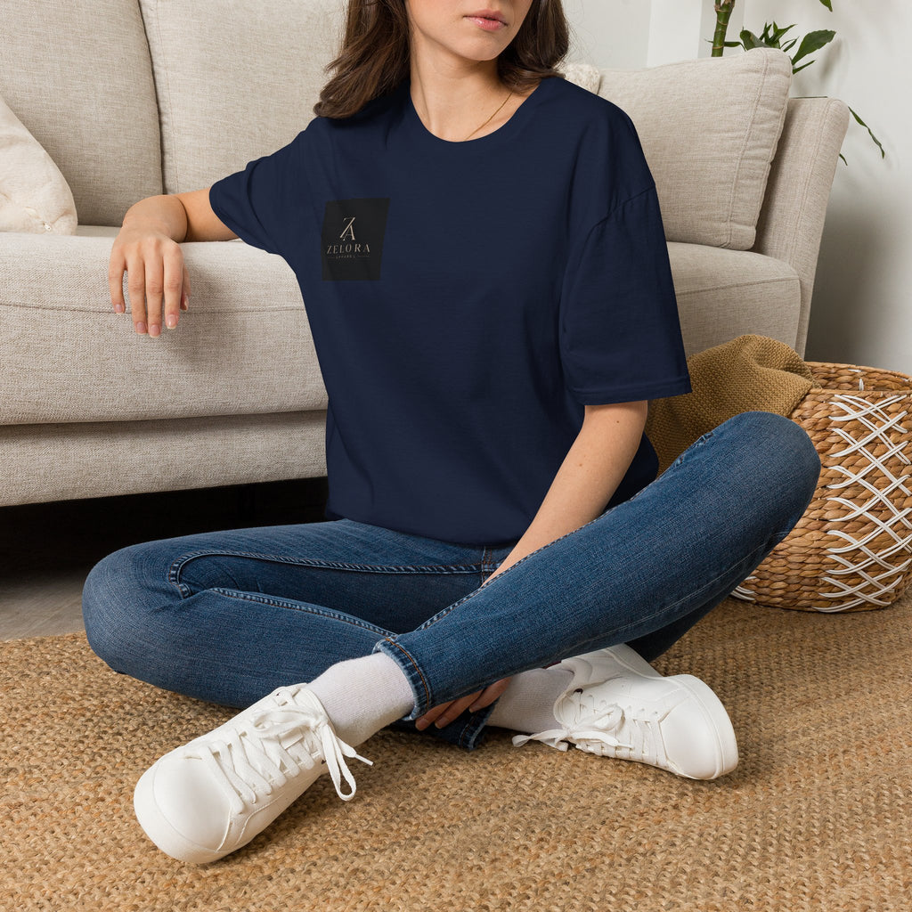 Minimal Logo T-Shirt — Zeora Square Chest Graphic