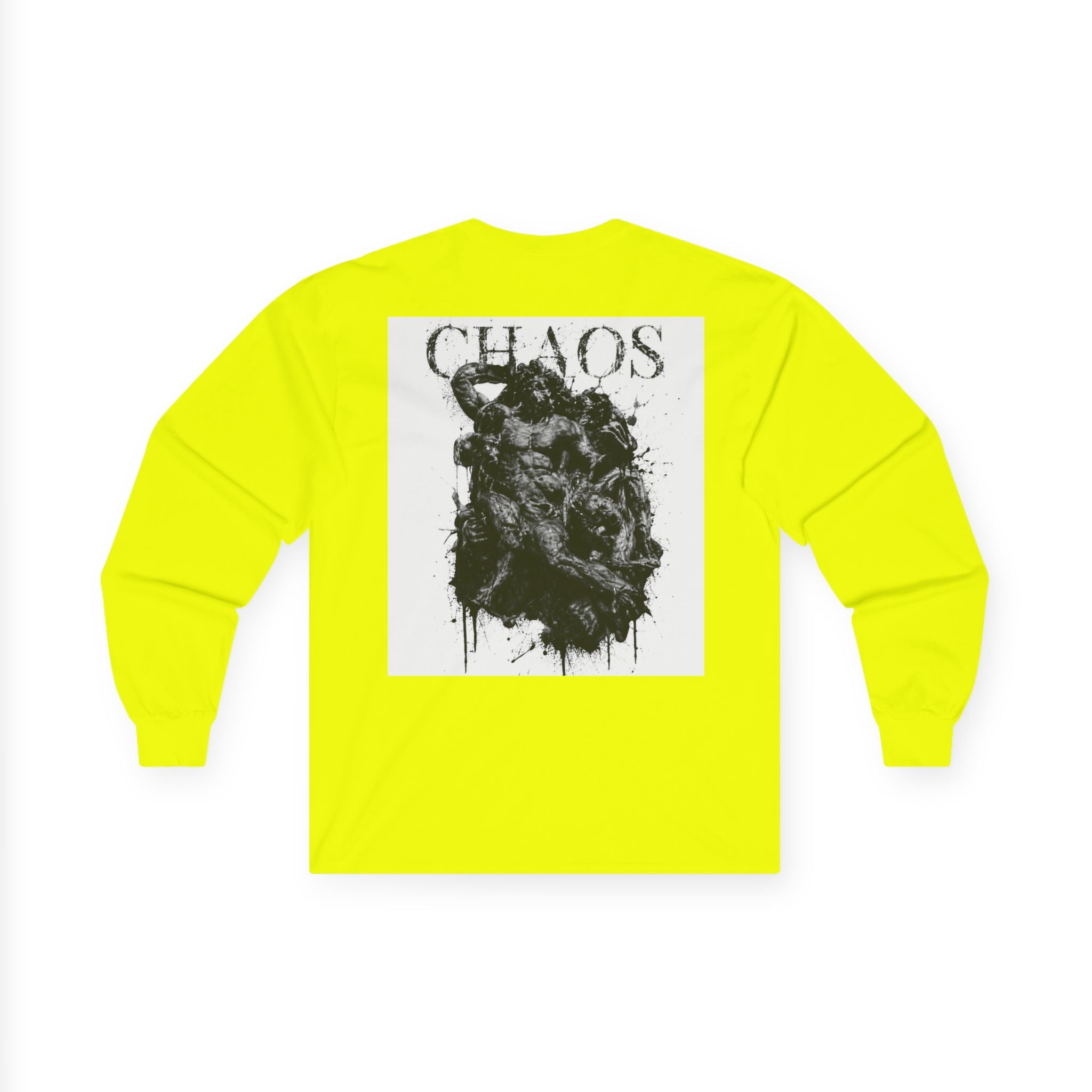 Chaos Long Sleeve Tee — Grunge Gothic Graphic Shirt