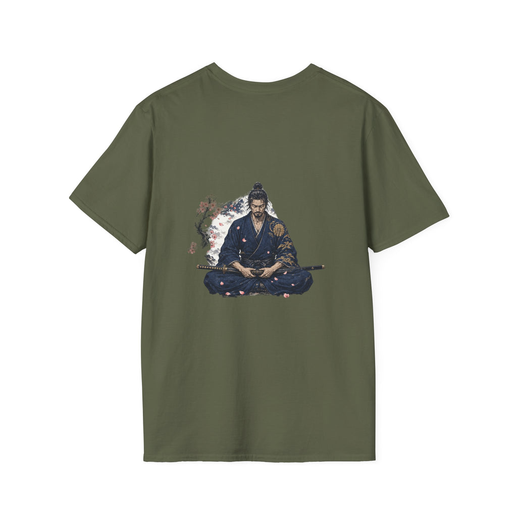 Samurai Meditation T-Shirt — Zen Warrior Graphic Tee