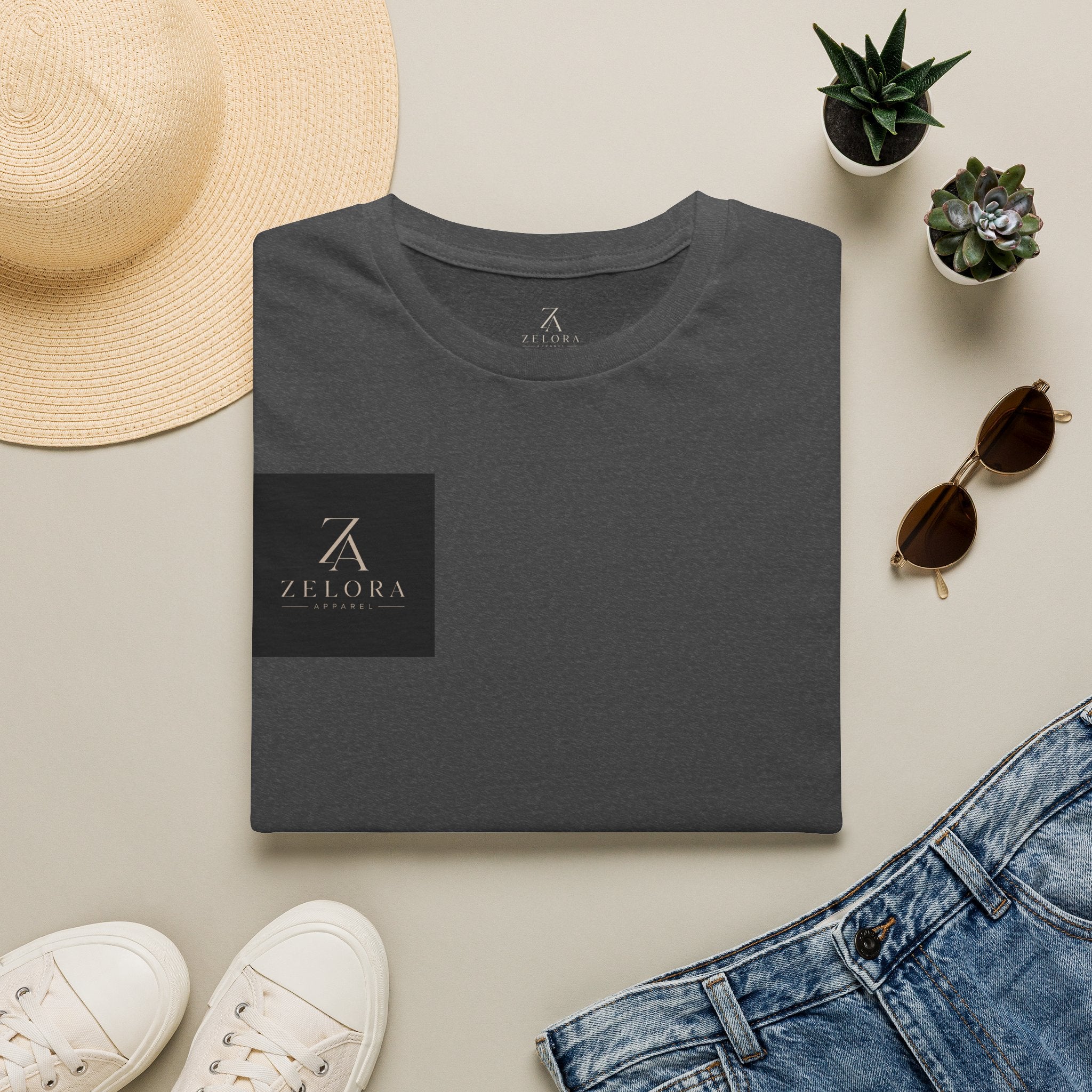 Minimal Logo T-Shirt — Zen Black Square Chest Print