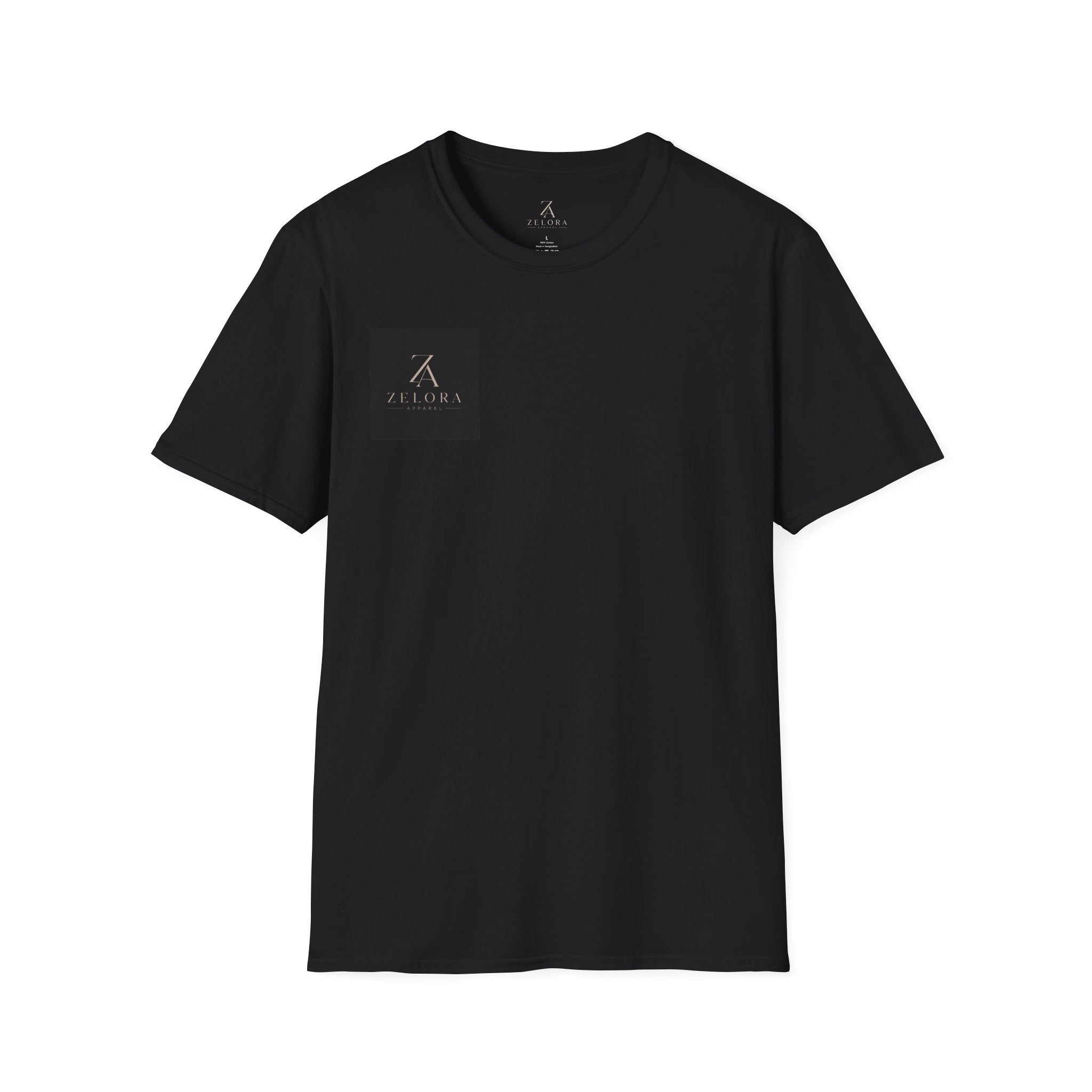 Minimal Logo T-Shirt — Zen Black Square Chest Print