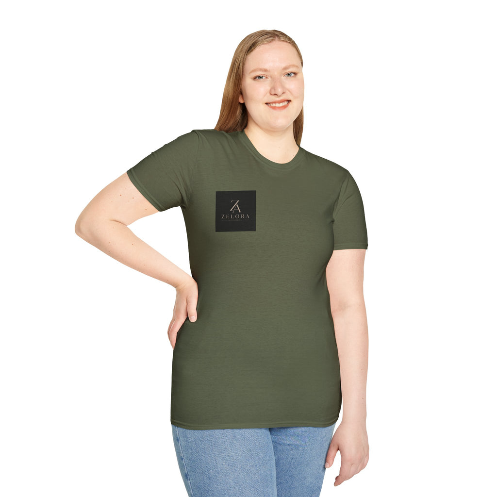 Minimal Logo T‑Shirt — Zeora Square Emblem Tee
