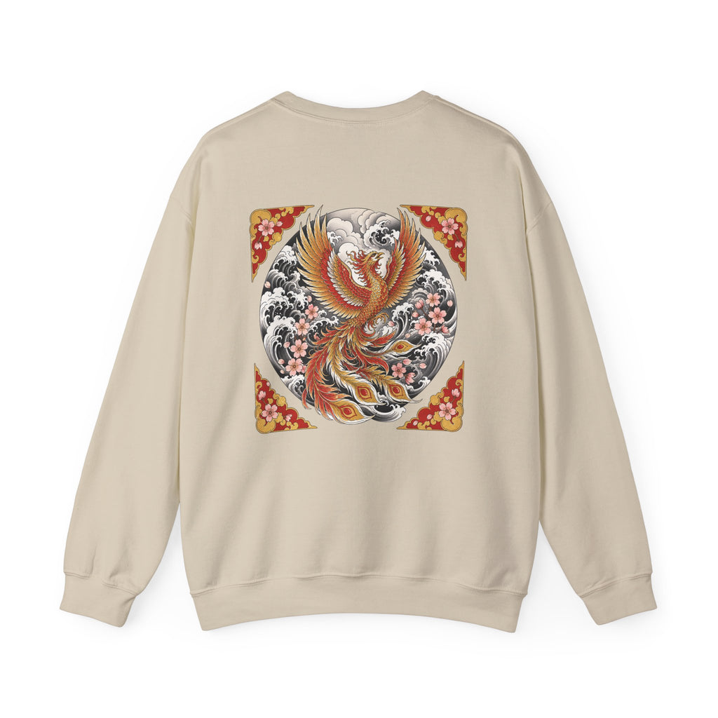 Phoenix Crewneck Sweatshirt — Vintage Japanese Phoenix Back Print