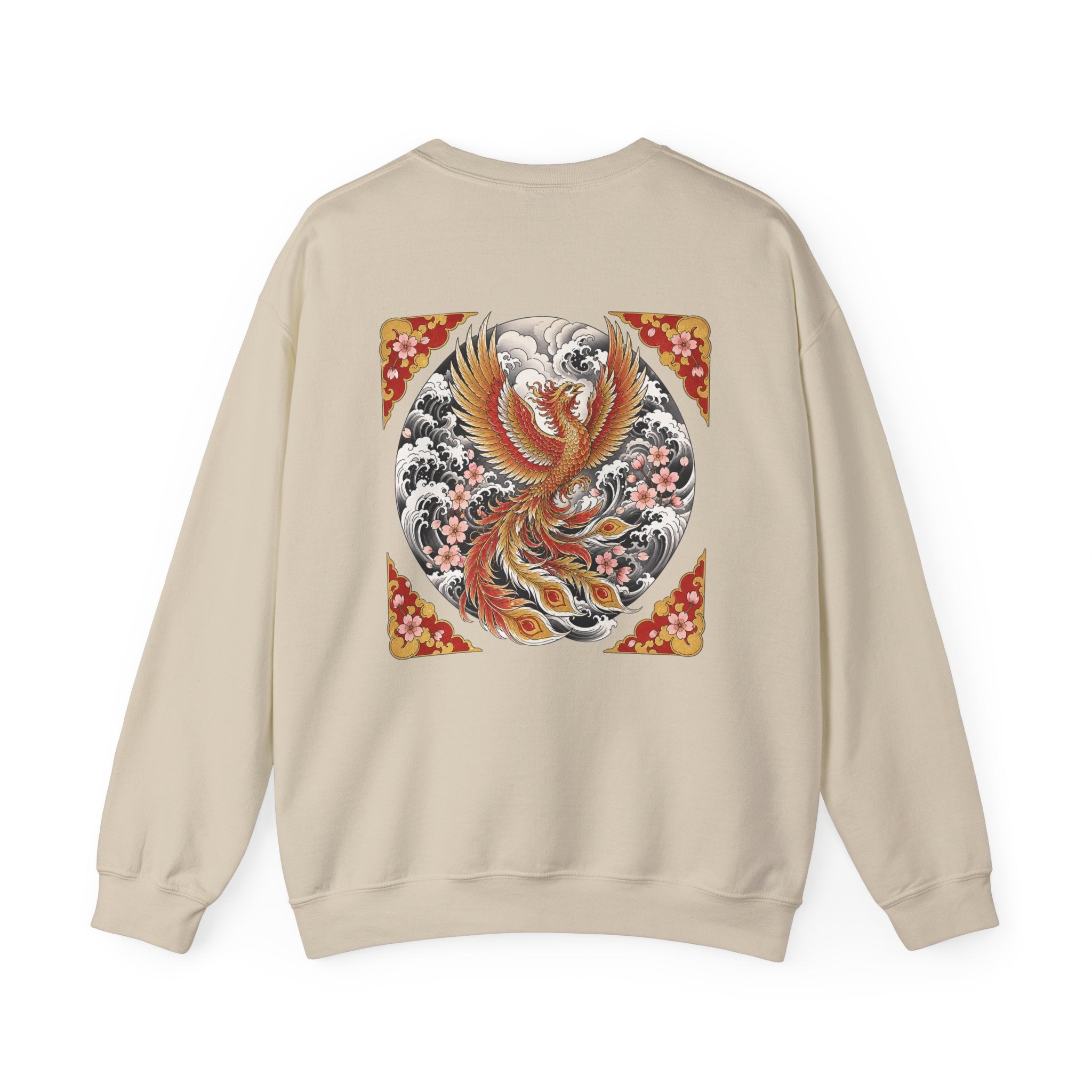 Phoenix Crewneck Sweatshirt — Vintage Japanese Phoenix Back Print
