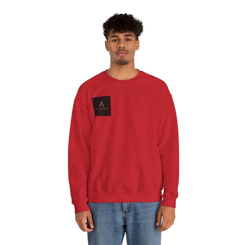 Crane Moon Crewneck Sweatshirt — Japanese-Inspired Crane & Moon Back Graphic