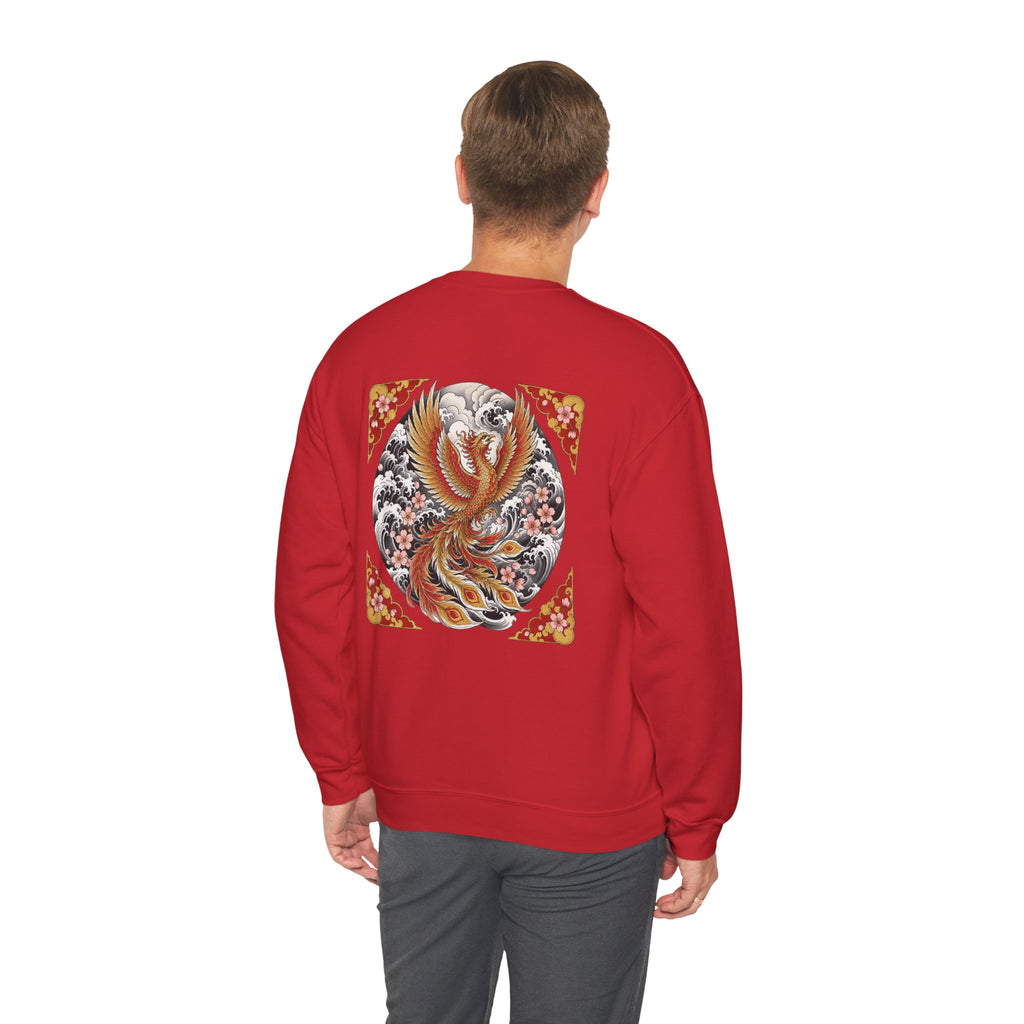 Phoenix Crewneck Sweatshirt — Vintage Japanese Phoenix Back Print